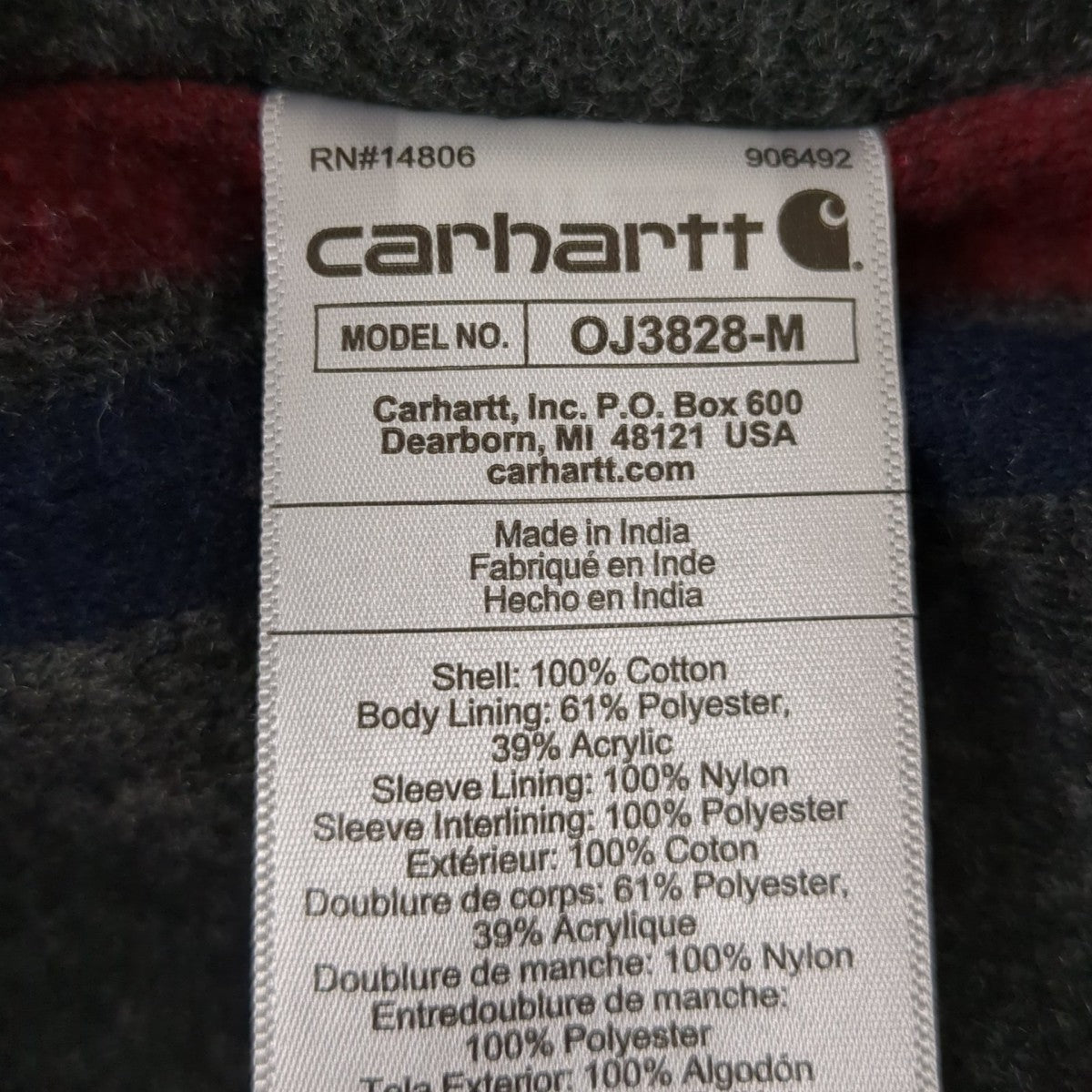 CarHartt ジャケット 古着・中古-9枚目のアイテム画像