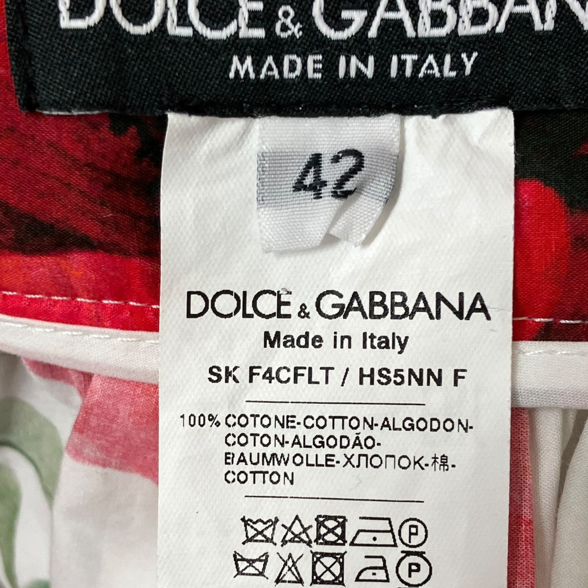 DOLCE ＆ GABBANA 花柄スカートSK F4CFLT 古着・中古-6枚目のアイテム画像