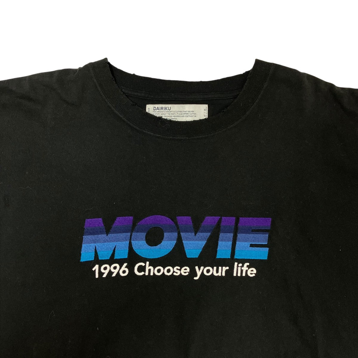 DAIRIKU(ダイリク) MOVIE tee長袖Tシャツ23AW C-10 23AW C-10 ブラック