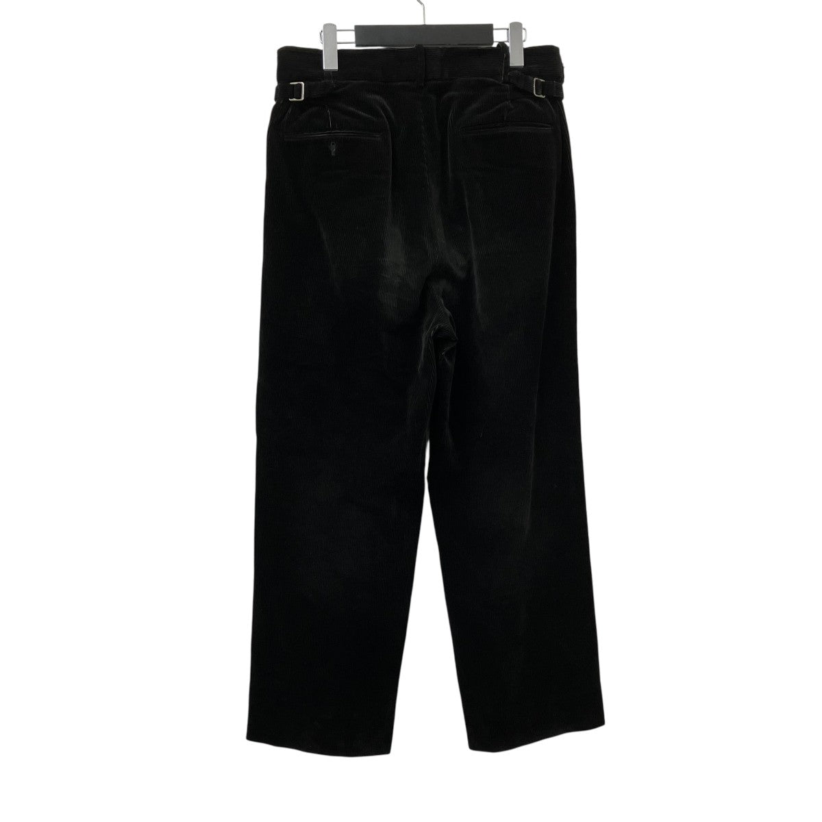 tweed herringbone black trousersコーデュロイパンツ24AAP-04-16H