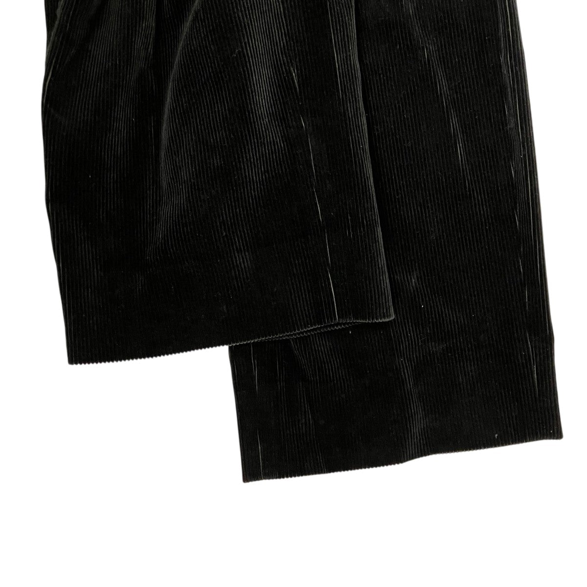tweed herringbone black trousersコーデュロイパンツ24AAP-04-16H