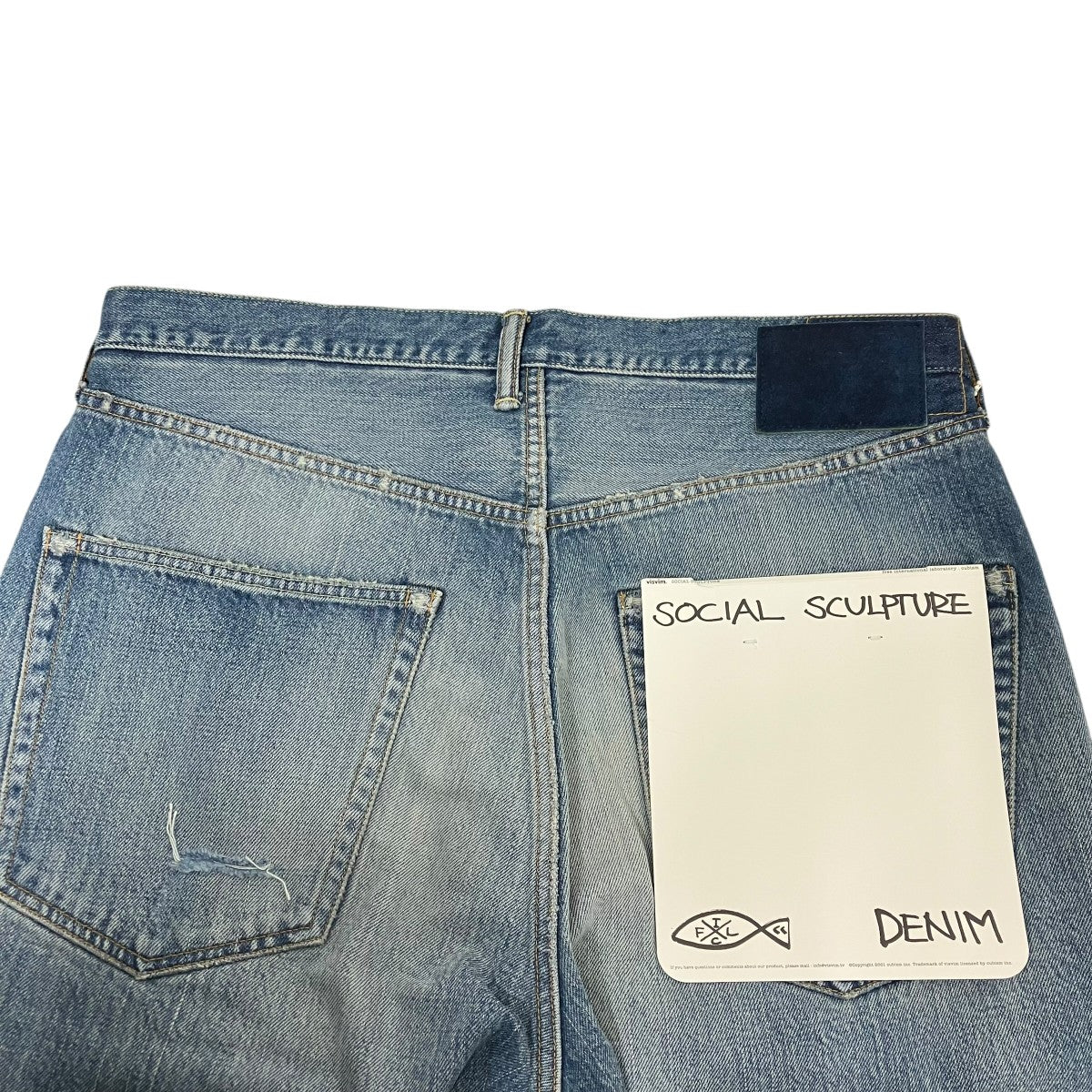 VISVIM SOCIAL SCULPTURE 01 EX WIDE DMGD-43デニムパンツ0126105005007 古着・中古-5枚目のアイテム画像