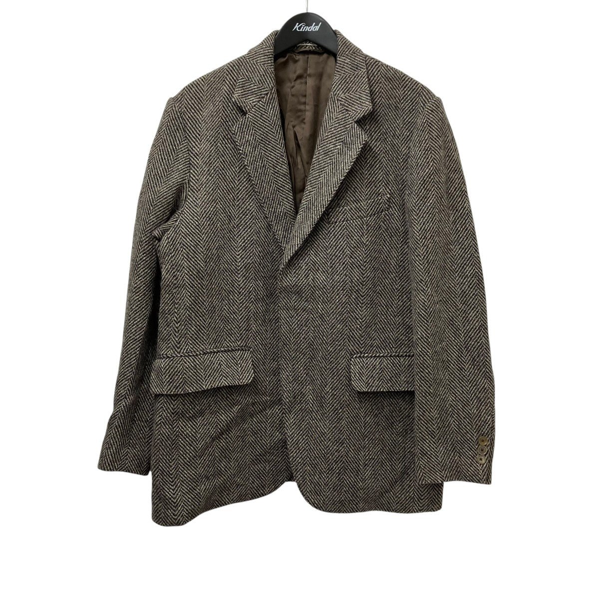 LAMA SHETLAND WOOL TWEED OVER JACKETヘリンボーンジャケットA24AJ02LS