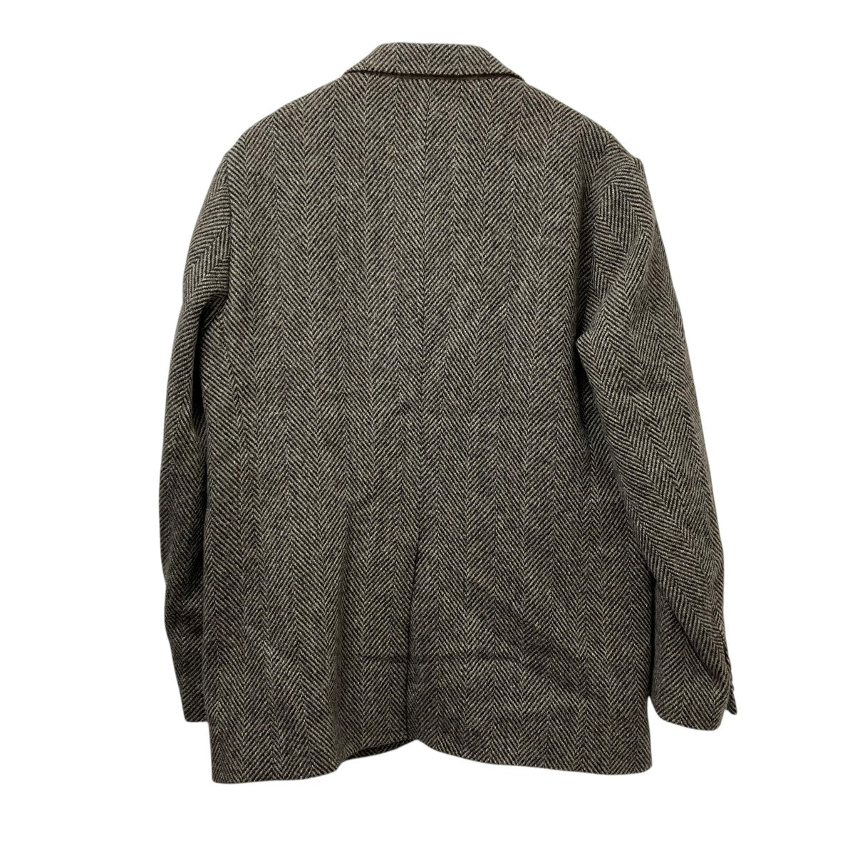 LAMA SHETLAND WOOL TWEED OVER JACKETヘリンボーンジャケットA24AJ02LS