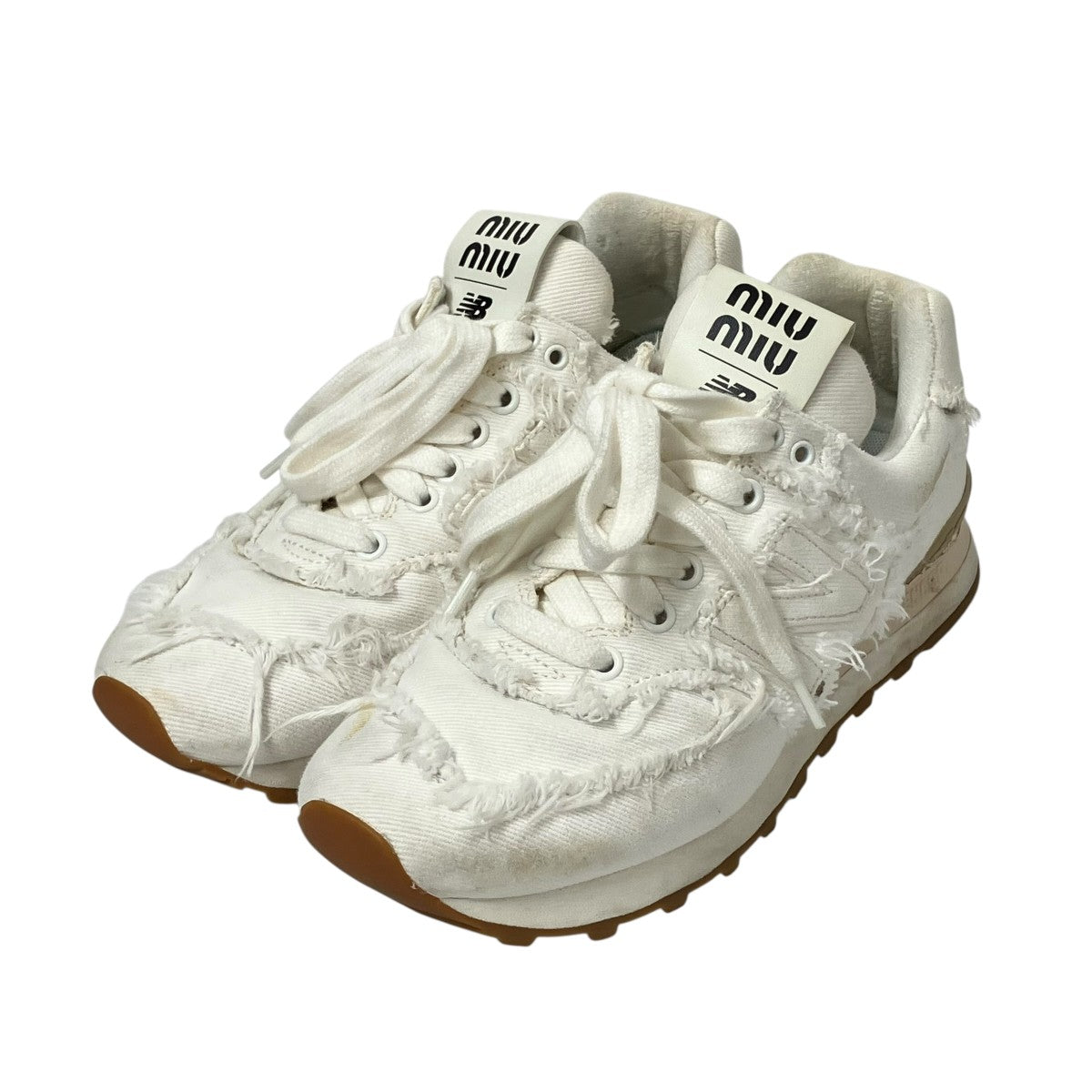 NEW BALANCE×MIU MIU スニーカー 古着・中古-1枚目のアイテム画像