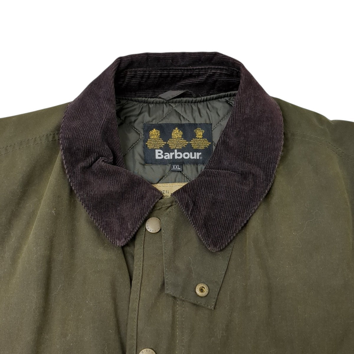 Barbour MartindaleジャケットMWX1012OL51 古着・中古-4枚目のアイテム画像