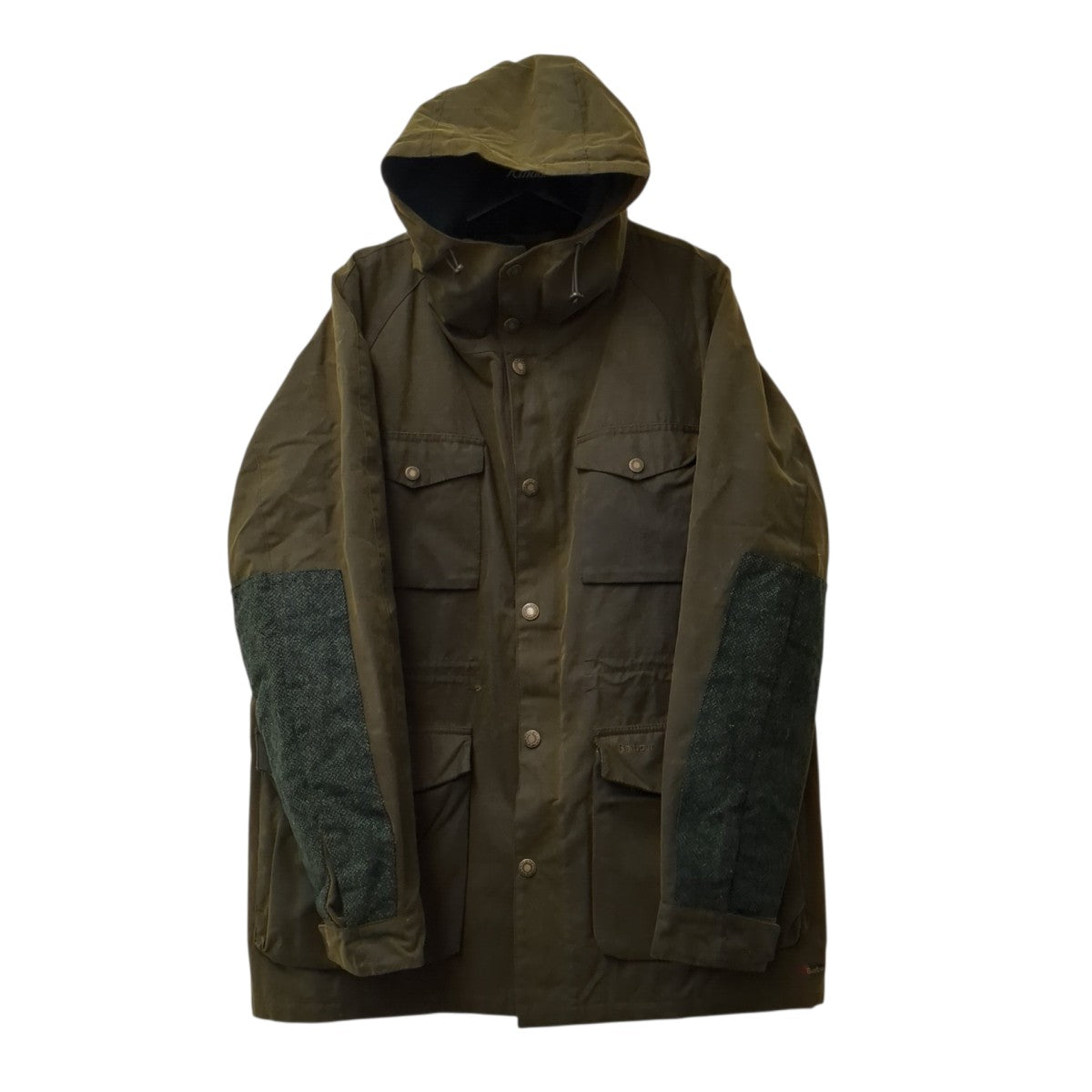 Barbour COLL WAX JACKETフーデッドジャケットMWX1399OL51 古着・中古-1枚目のアイテム画像