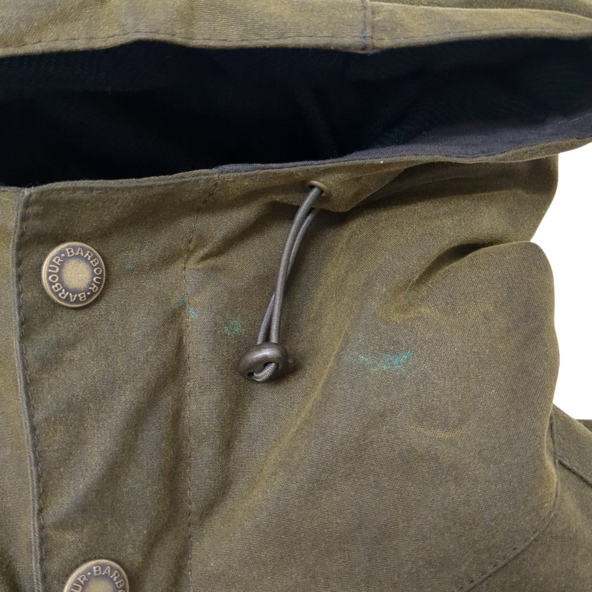 Barbour COLL WAX JACKETフーデッドジャケットMWX1399OL51 古着・中古-5枚目のアイテム画像