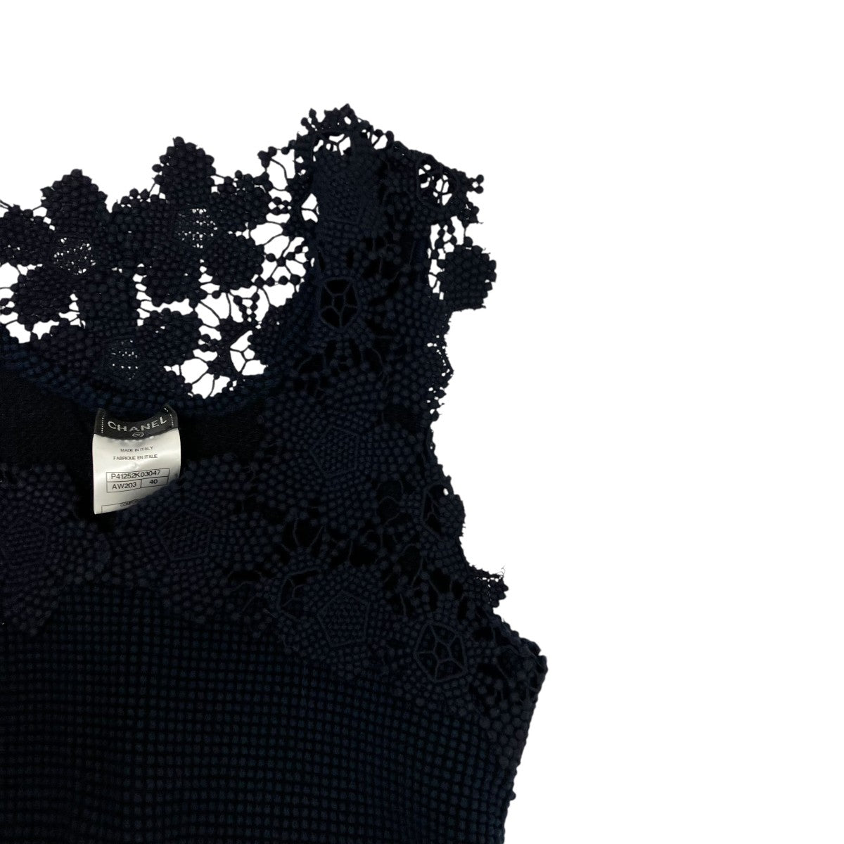 CHANEL 2011年フェザービーズノースリーブカットソーP41252K03047 古着・中古-5枚目のアイテム画像
