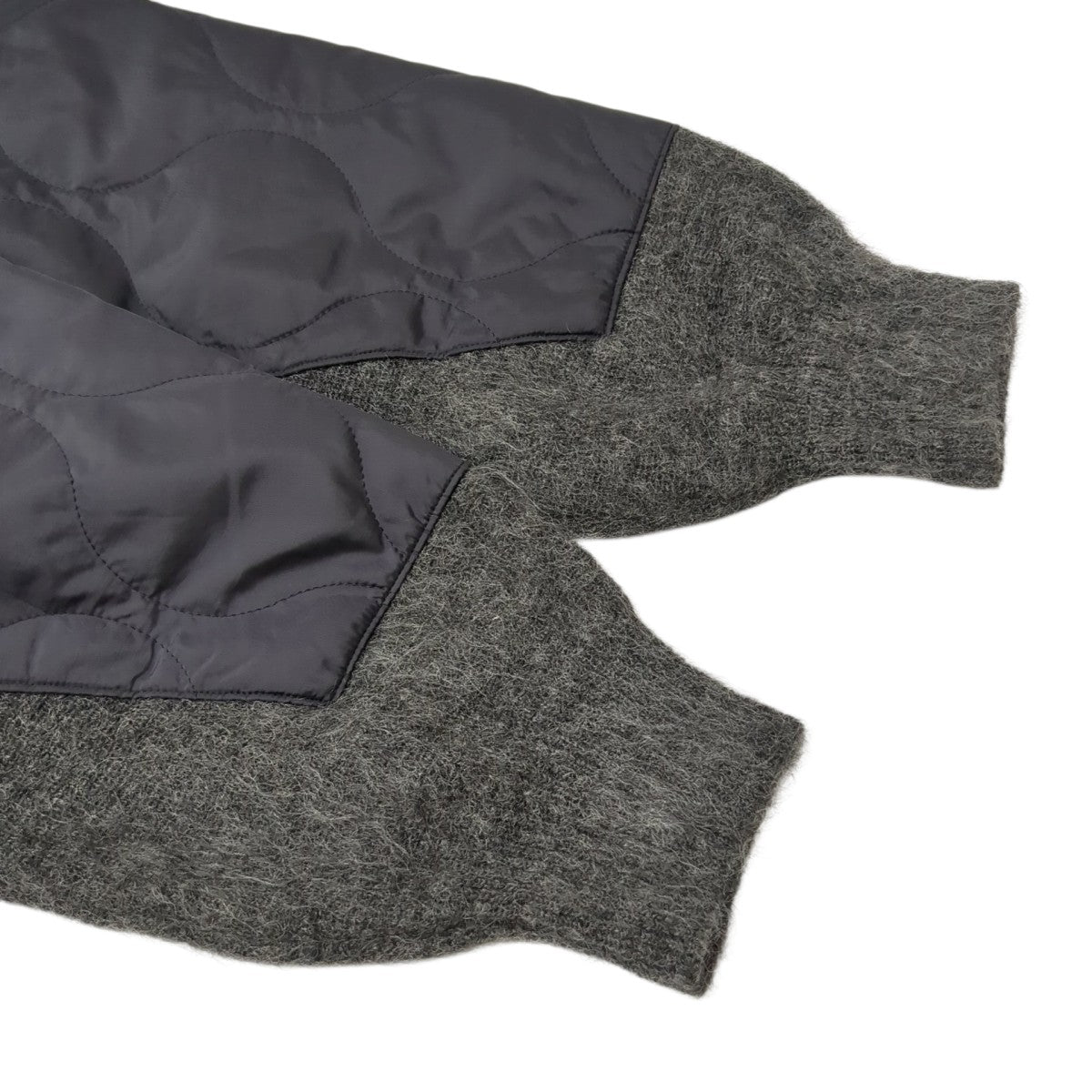 SOFTHYPHEN Quilting Mix Mohair Long CardiganロングカーディガンMGMNT221046 古着・中古-5枚目のアイテム画像