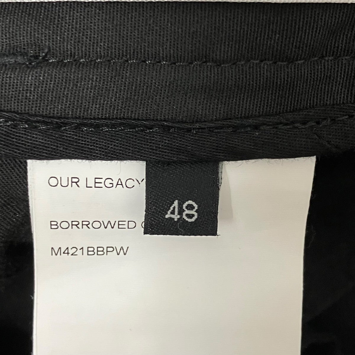 OUR LEGACY BORROWED CHINOパンツM421BBPW 古着・中古-7枚目のアイテム画像