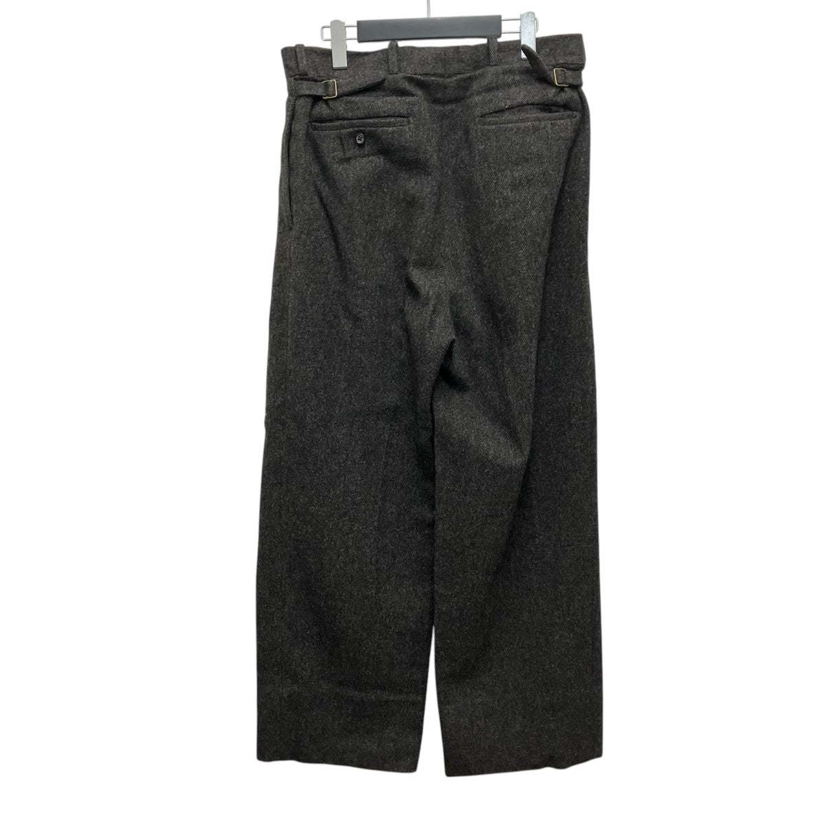 MAATEE＆SONS 25AWJEFFERLY TWEED 2PLEATS TROUSERウールパンツMT5303-0214D 古着・中古-2枚目のアイテム画像