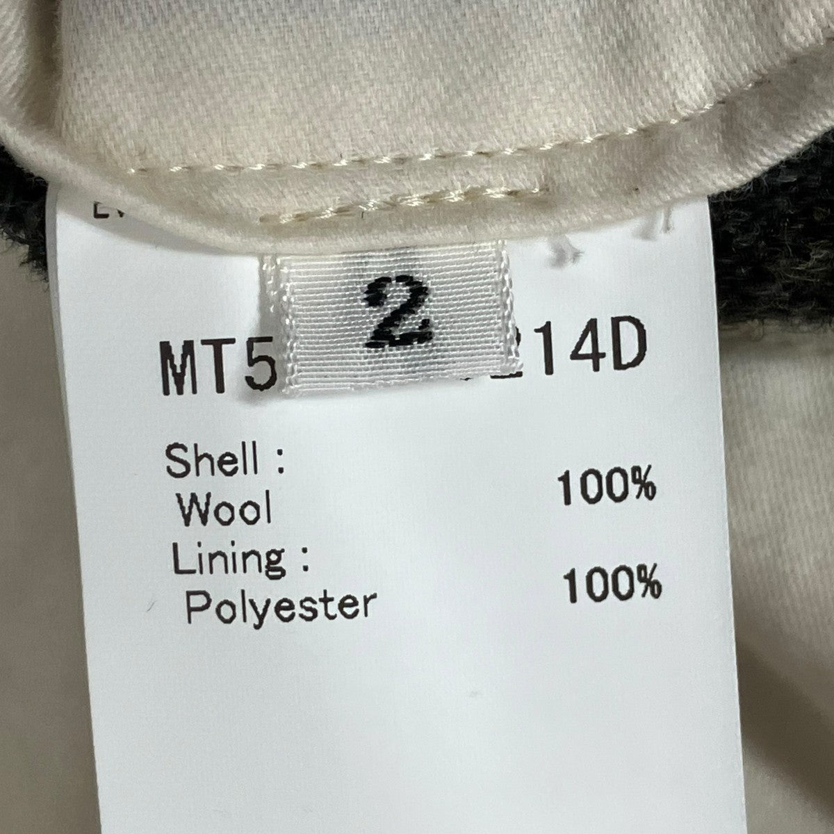 MAATEE＆SONS 25AWJEFFERLY TWEED 2PLEATS TROUSERウールパンツMT5303-0214D 古着・中古-8枚目のアイテム画像