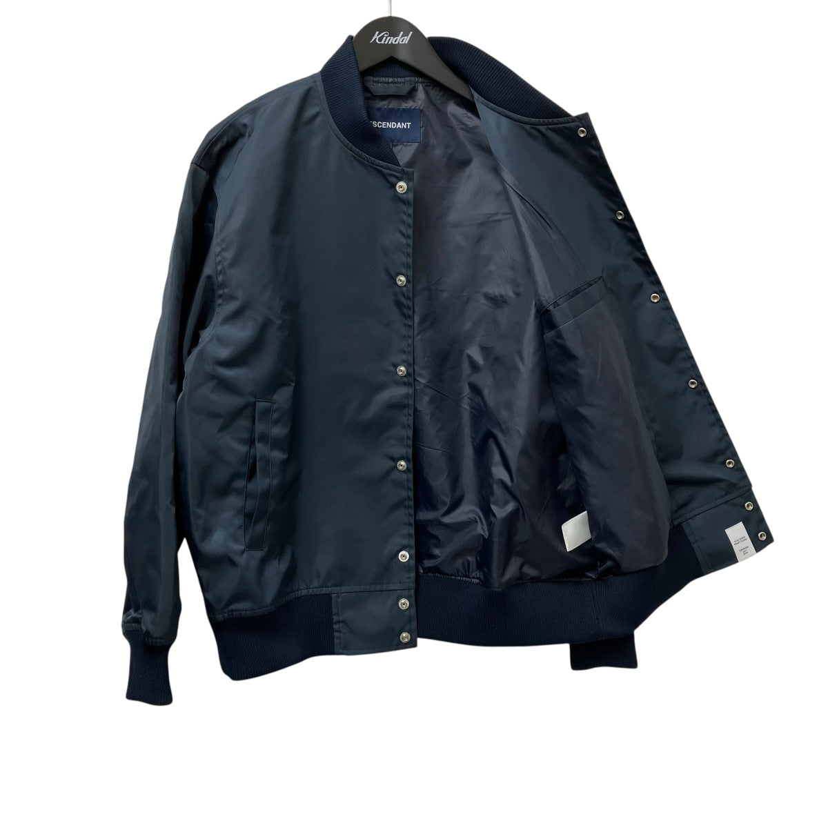 DESCENDANT(ディセンダント) ECHO SATIN JACKETブルゾン ネイビー