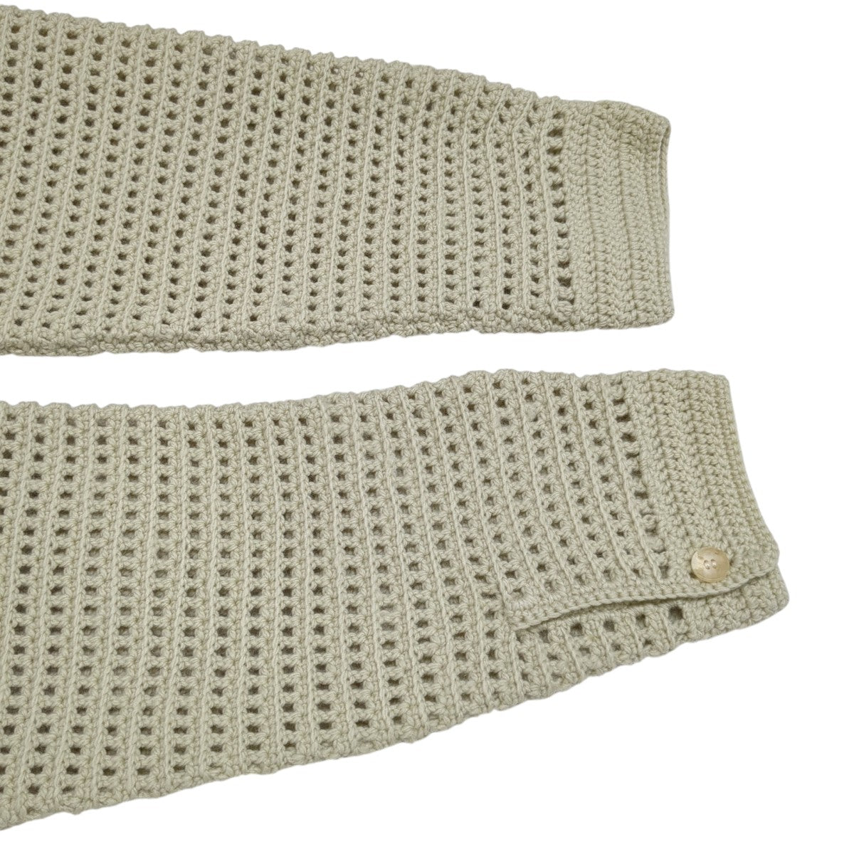 23AWHAND CROCHET WOOL KNIT SHIRTSニットジャケットA23AC01KB