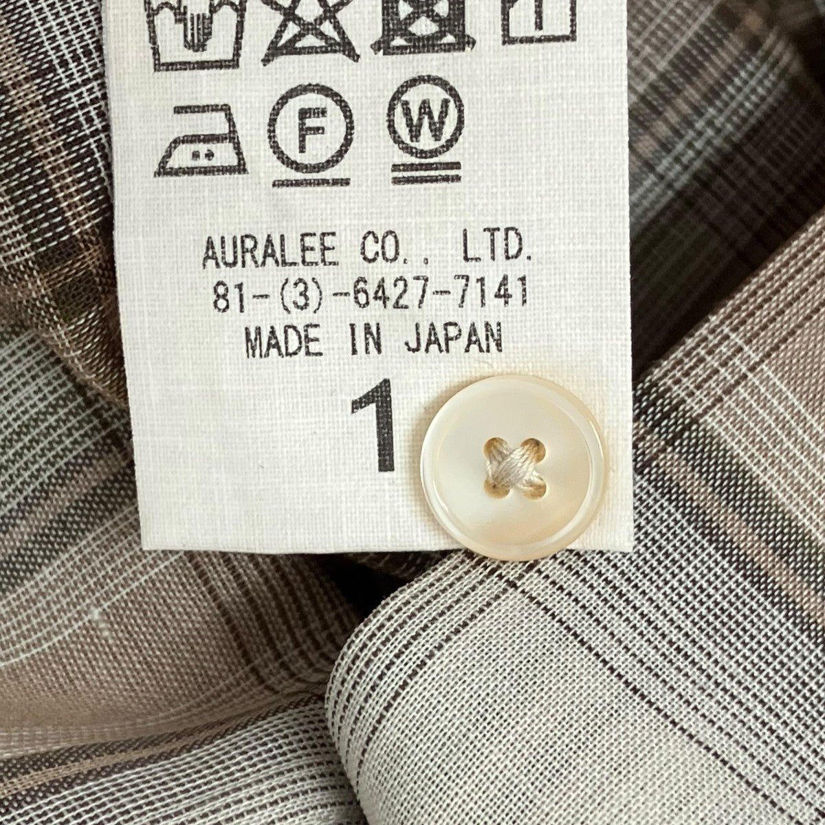 AURALEE シャツA21AS04BY 古着・中古-6枚目のアイテム画像