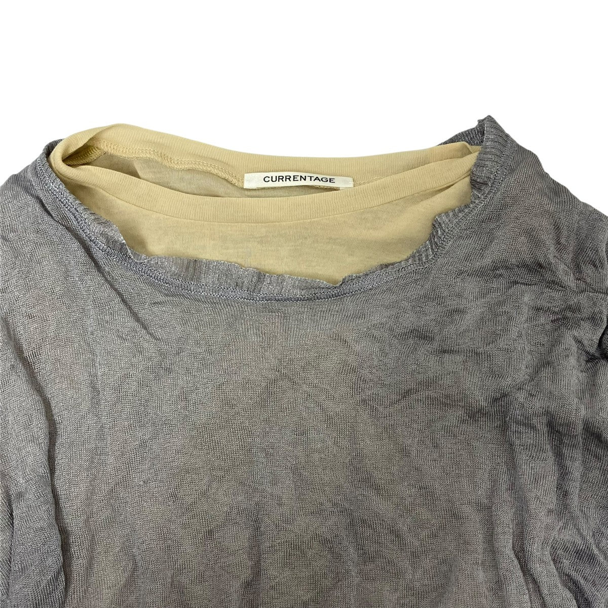 CURRENTAGE SeethroughTシャツA2541KSW006 古着・中古-3枚目のアイテム画像