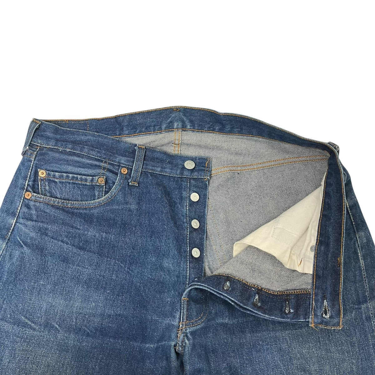 LEVI’S 80s ボタン裏524 赤耳デニムパンツ 古着・中古-4枚目のアイテム画像