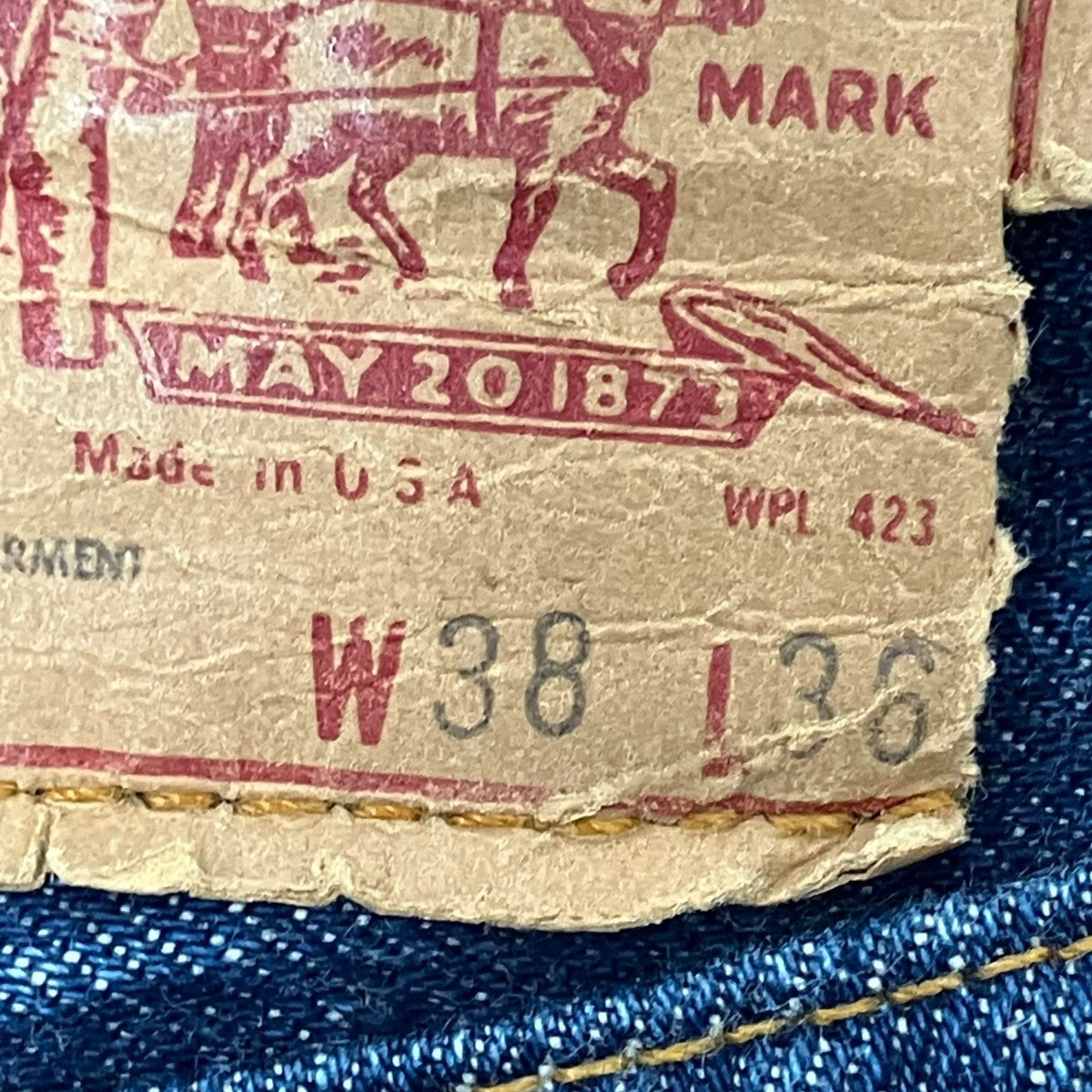 LEVI'S(リーバイス) 80s ボタン裏524 赤耳デニムパンツ インディゴ
