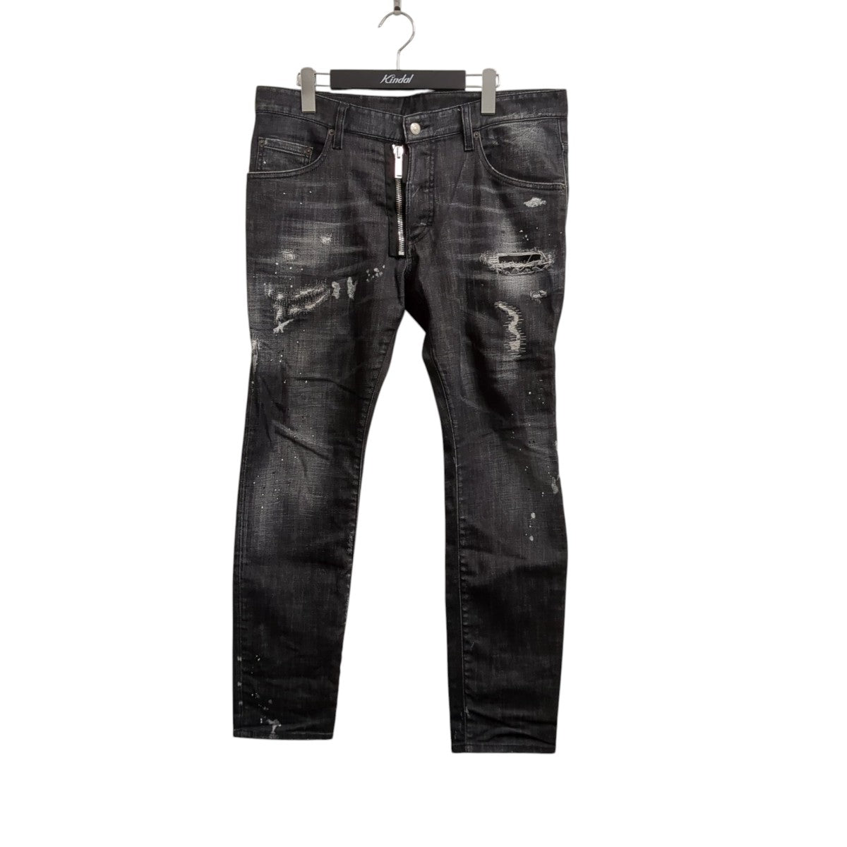 DSQUARED2 BLACK PIONER WASH SKATER JEANSデニムパンツS74LB1451 古着・中古-1枚目のアイテム画像