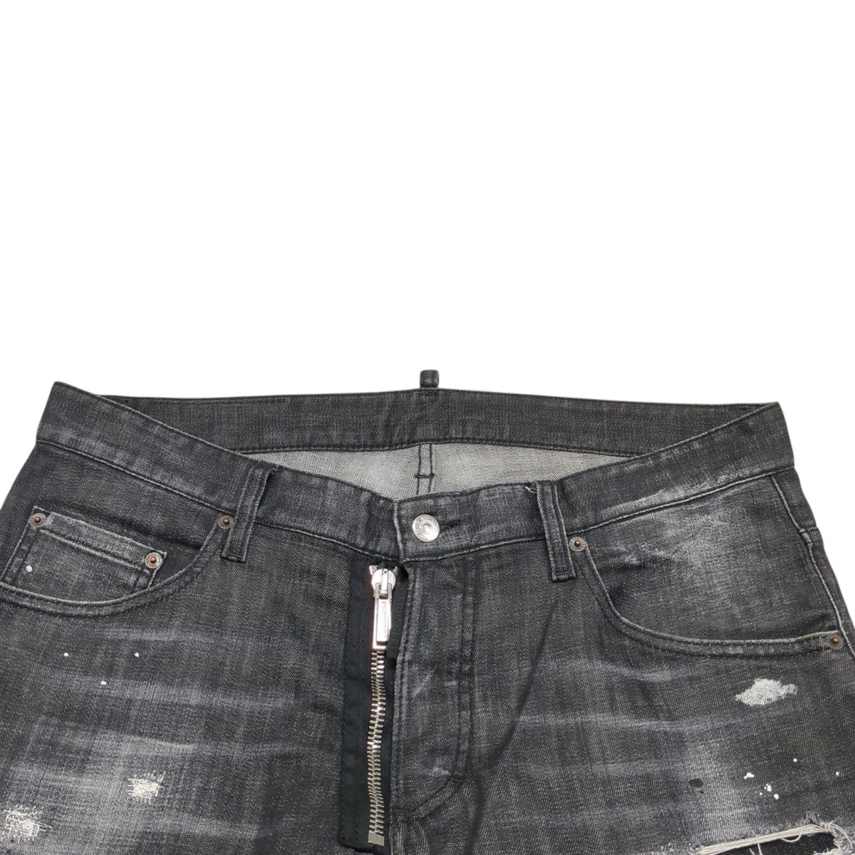 DSQUARED2 BLACK PIONER WASH SKATER JEANSデニムパンツS74LB1451 古着・中古-3枚目のアイテム画像