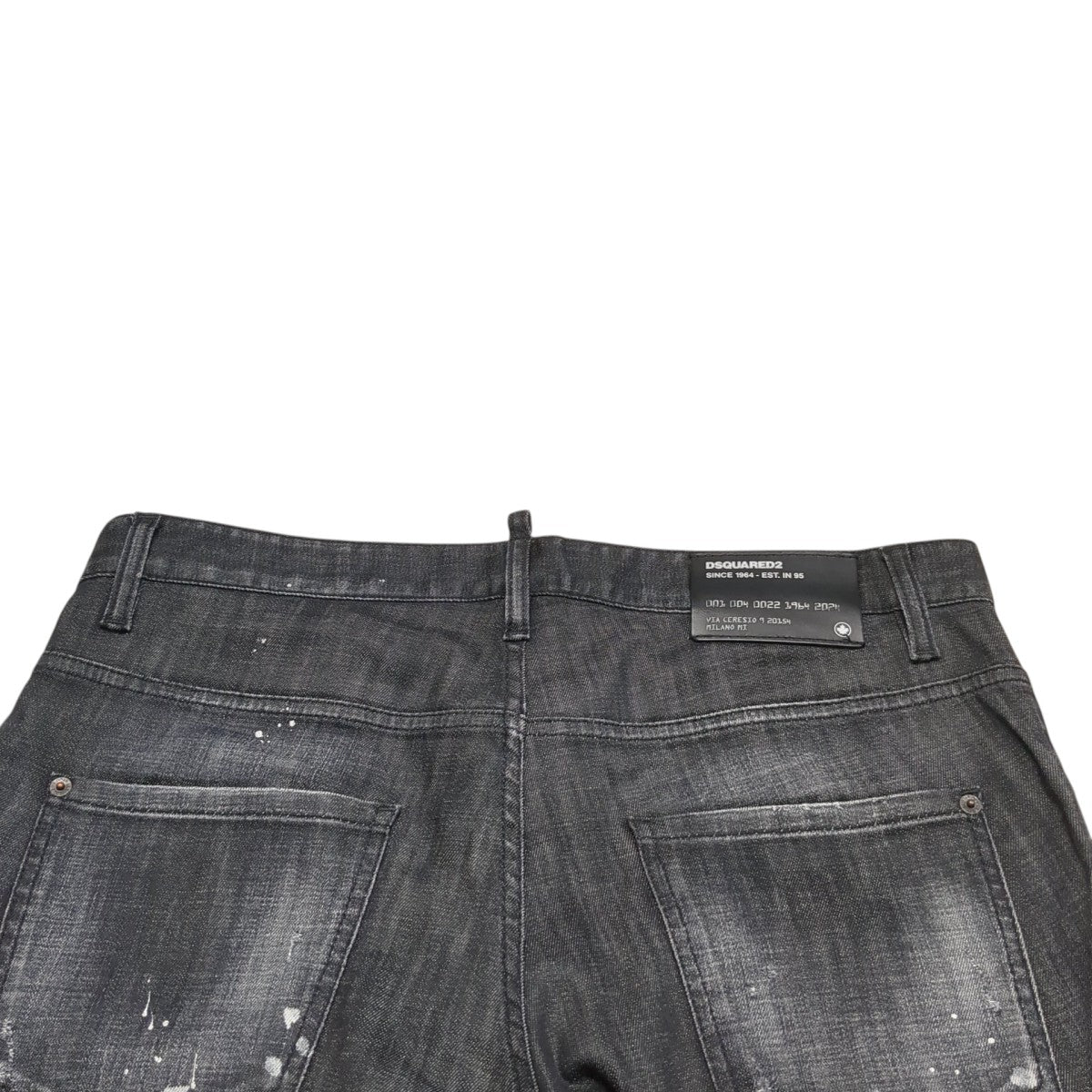 DSQUARED2 BLACK PIONER WASH SKATER JEANSデニムパンツS74LB1451 古着・中古-4枚目のアイテム画像