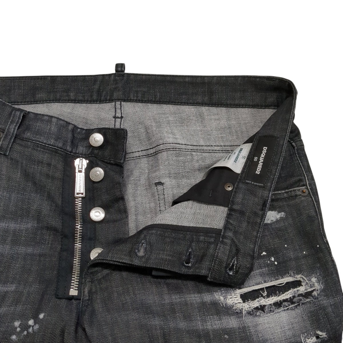 DSQUARED2 BLACK PIONER WASH SKATER JEANSデニムパンツS74LB1451 古着・中古-5枚目のアイテム画像