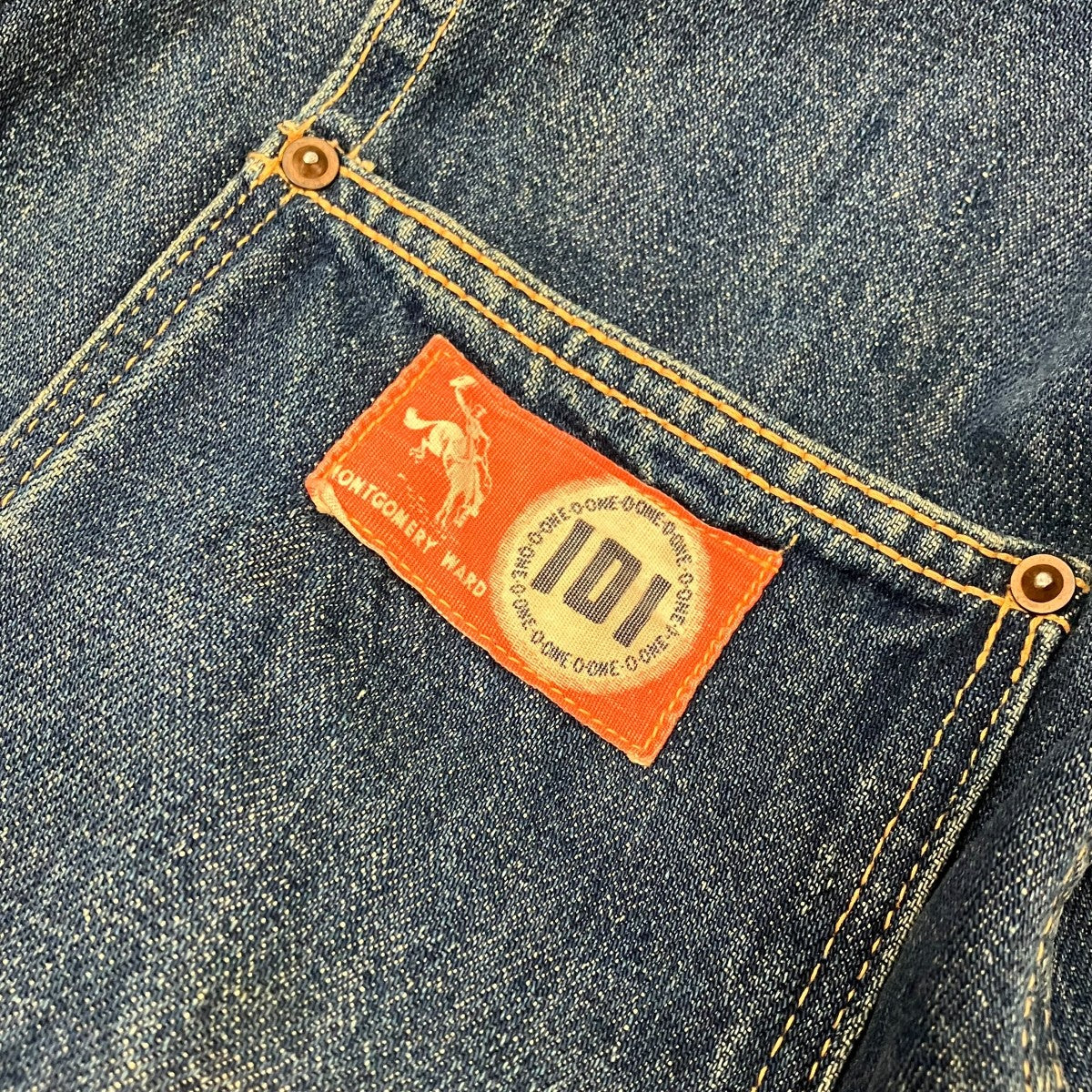 VINTAGE 50s Montgomery Ward 101デニムジャケット 古着・中古-9枚目のアイテム画像