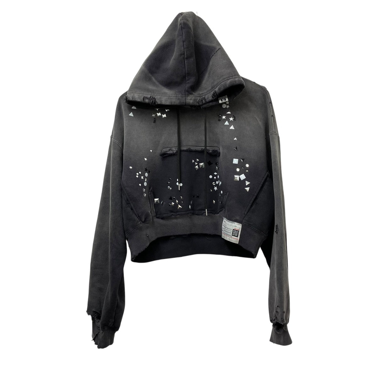 Maison MIHARA YASUHIRO 25AWEMBELLISHED SUN FADED HOODIEパーカーB15HD552 古着・中古-1枚目のアイテム画像