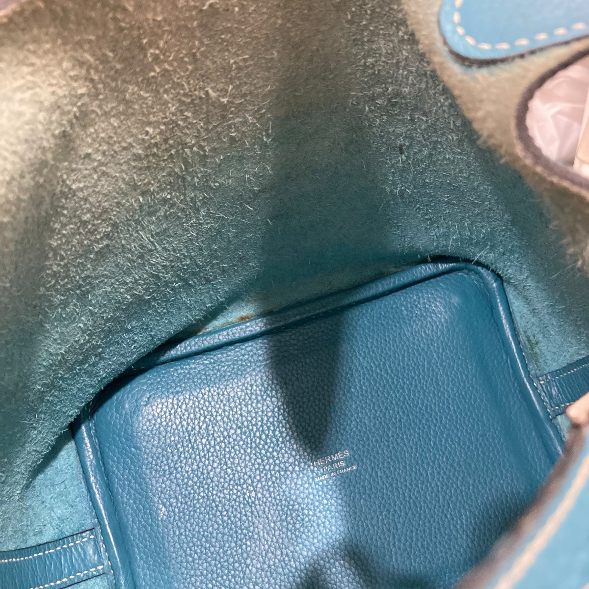 HERMES ハンドバッグﾋﾟｺﾀﾝﾛｯｸPM 古着・中古-6枚目のアイテム画像