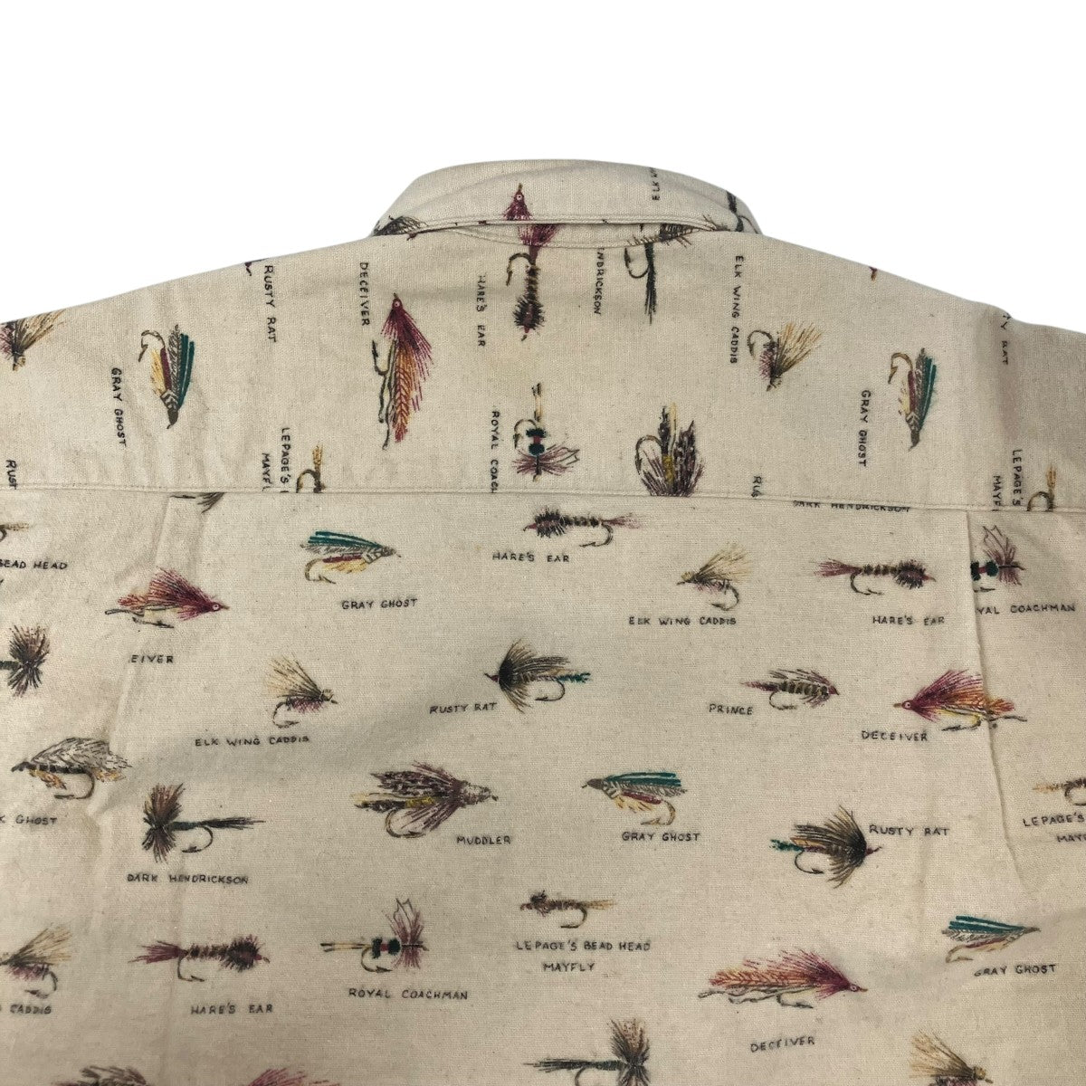 ORVIS ルアー総柄シャツ 古着・中古-4枚目のアイテム画像