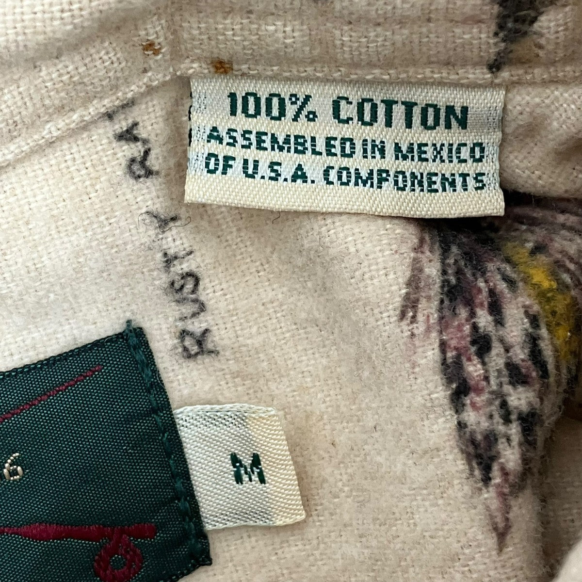 ORVIS ルアー総柄シャツ 古着・中古-6枚目のアイテム画像