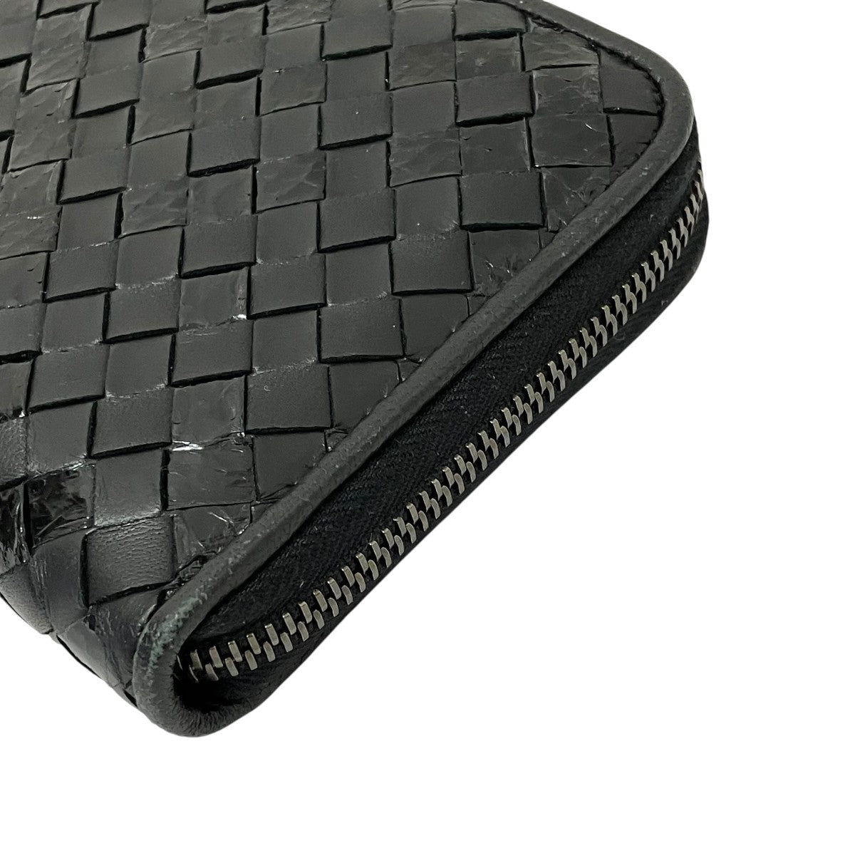 BOTTEGA VENETA 製造番号なしラウンドジップ財布 古着・中古-4枚目のアイテム画像