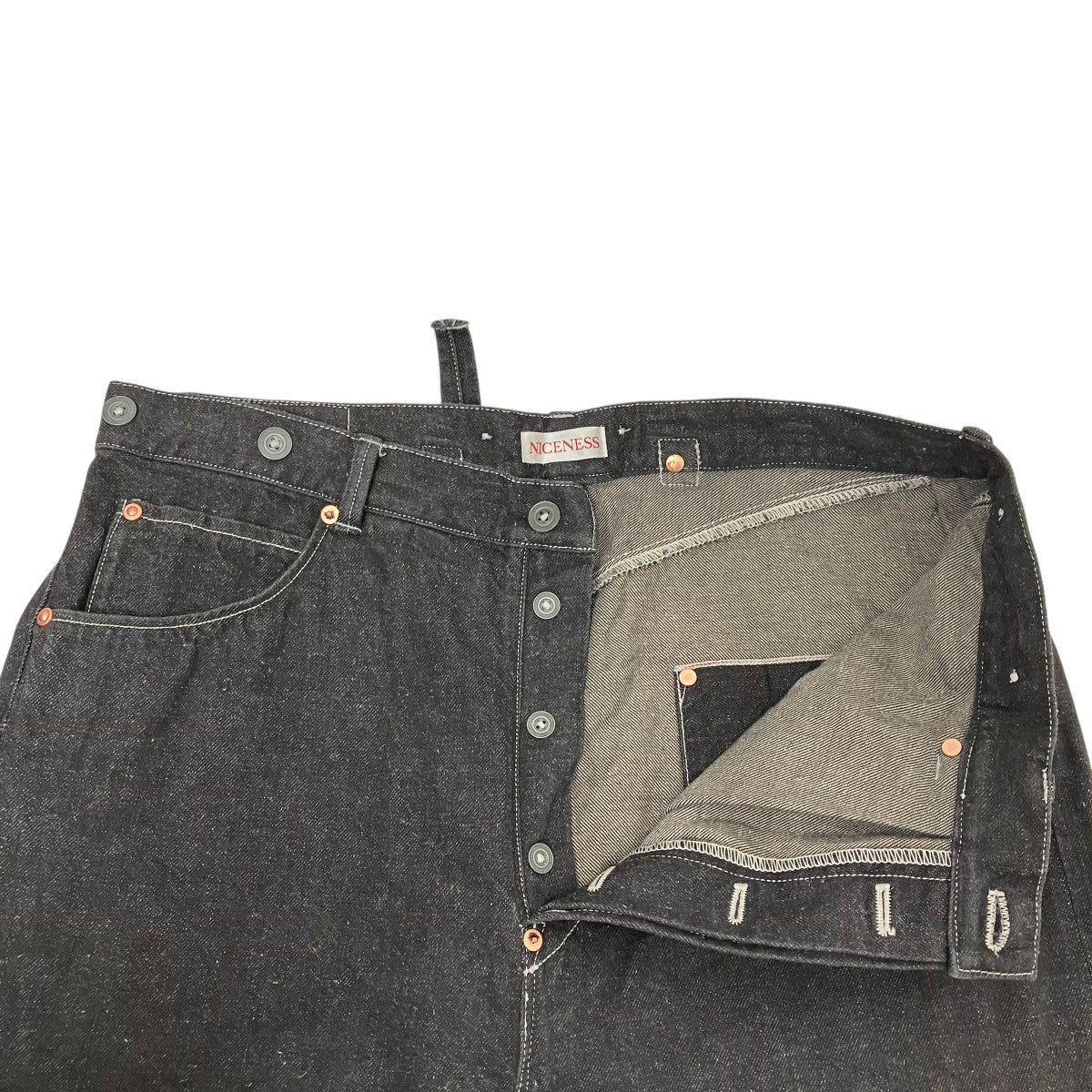 NICENESS デニムパンツNN-1703T15 古着・中古-4枚目のアイテム画像