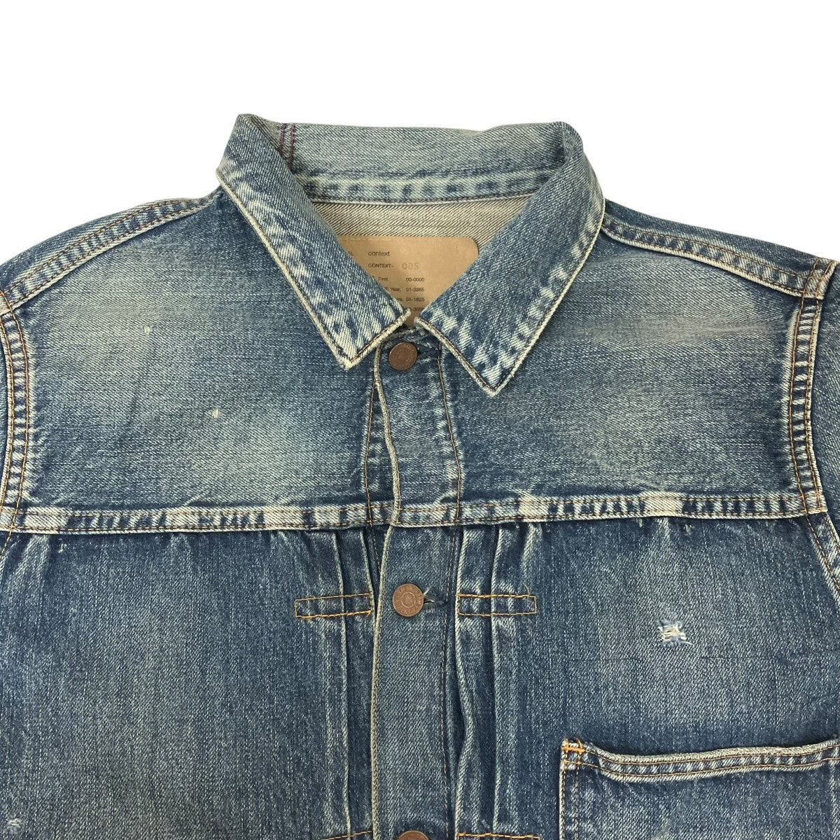anachronorm CONTEXT-005 FRONT TUCK DENIM JACKETデニムジャケット 古着・中古-3枚目のアイテム画像