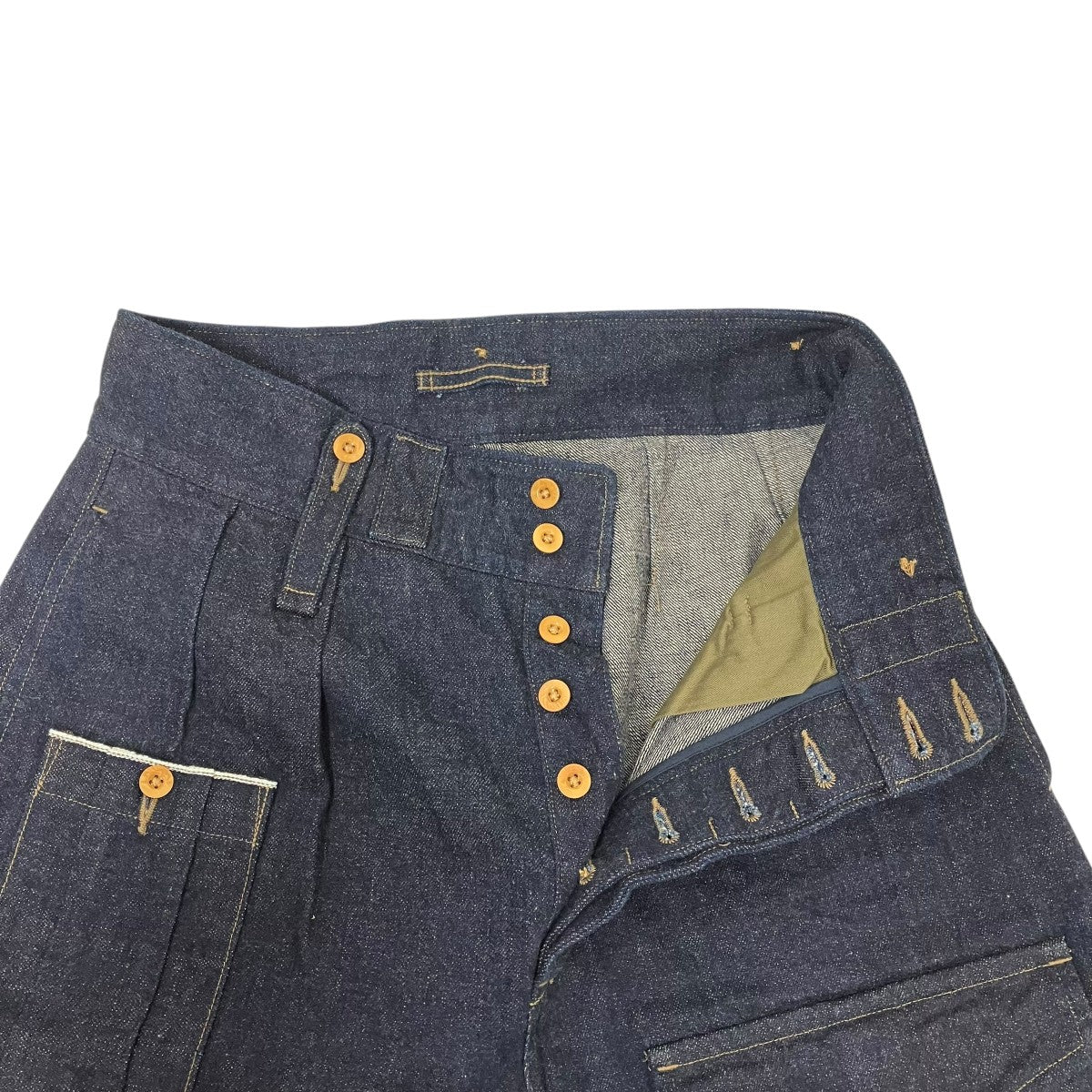 NIGEL CABOURN BRITISH ARMY PANT LOOSE DENIMデニムパンツ8050-00-50030 古着・中古-4枚目のアイテム画像