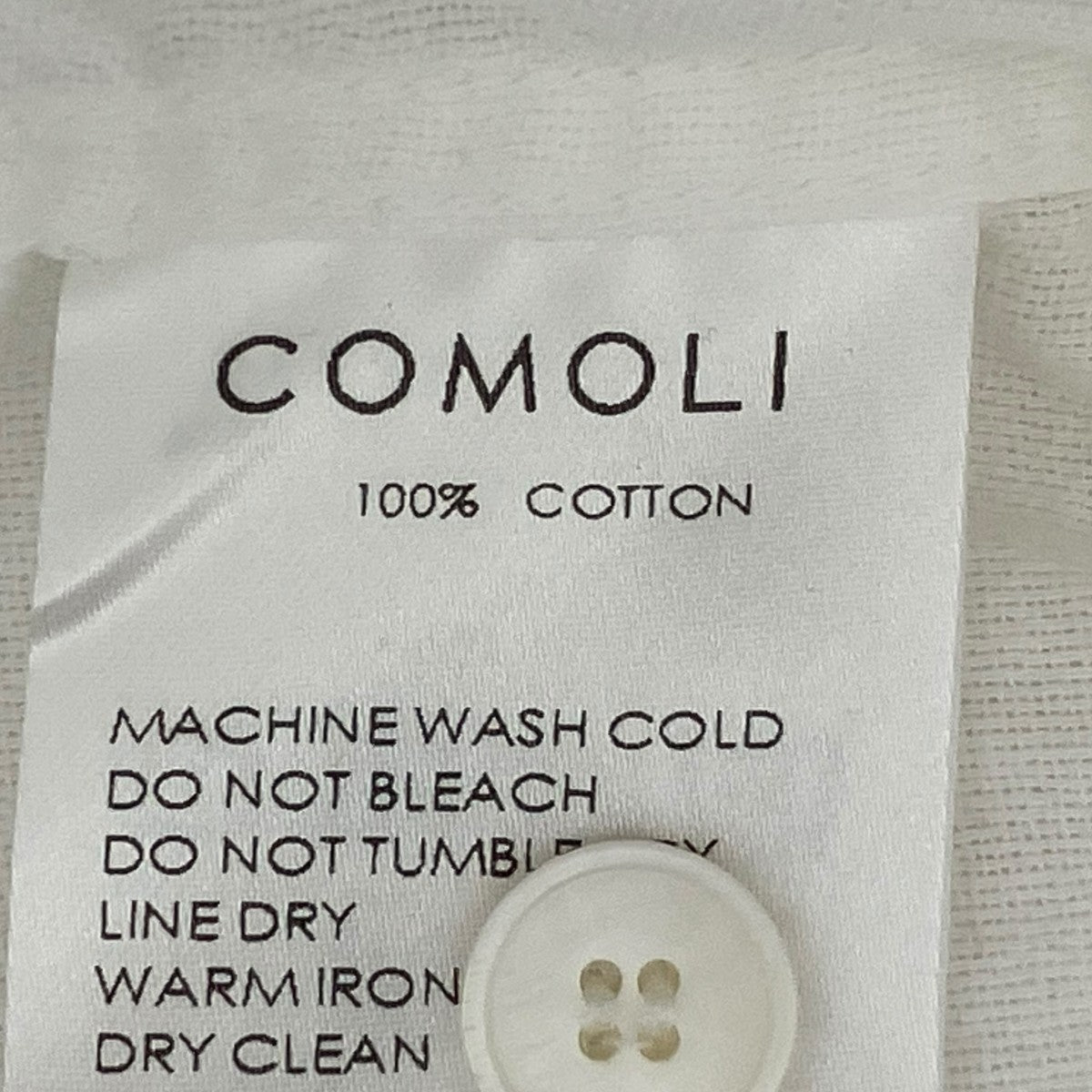 COMOLI(コモリ) 空紡オックス C．P．Oシャツ長袖シャツV01-02016 V01
