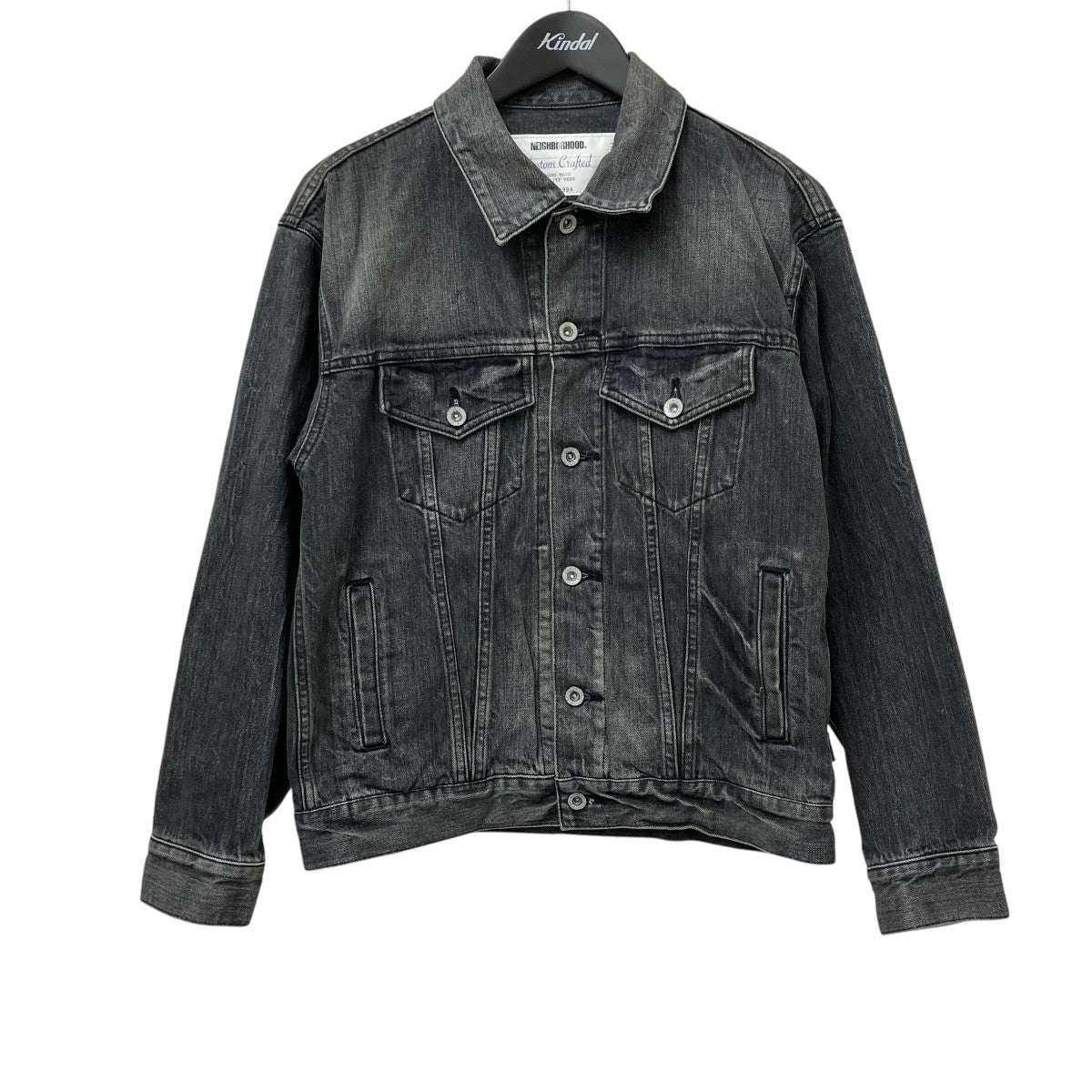NEIGHBORHOOD WASHED BLACK DENIM TYPE-4 JACKETデニムジャケット252XBNH-JK03 古着・中古-1枚目のアイテム画像