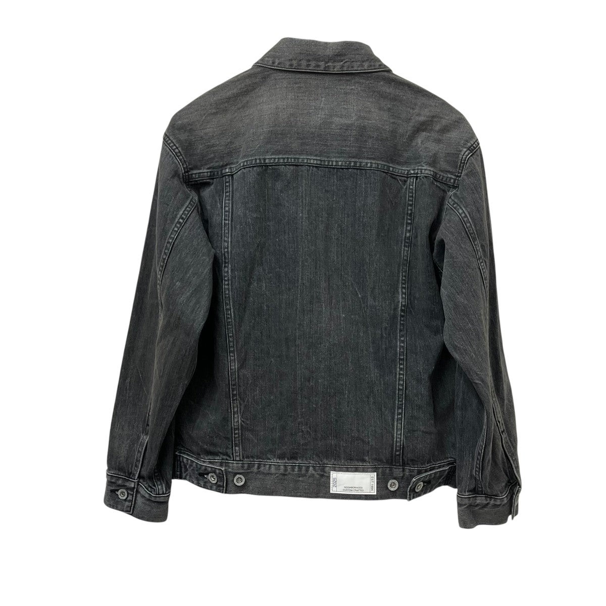 NEIGHBORHOOD WASHED BLACK DENIM TYPE-4 JACKETデニムジャケット252XBNH-JK03 古着・中古-2枚目のアイテム画像