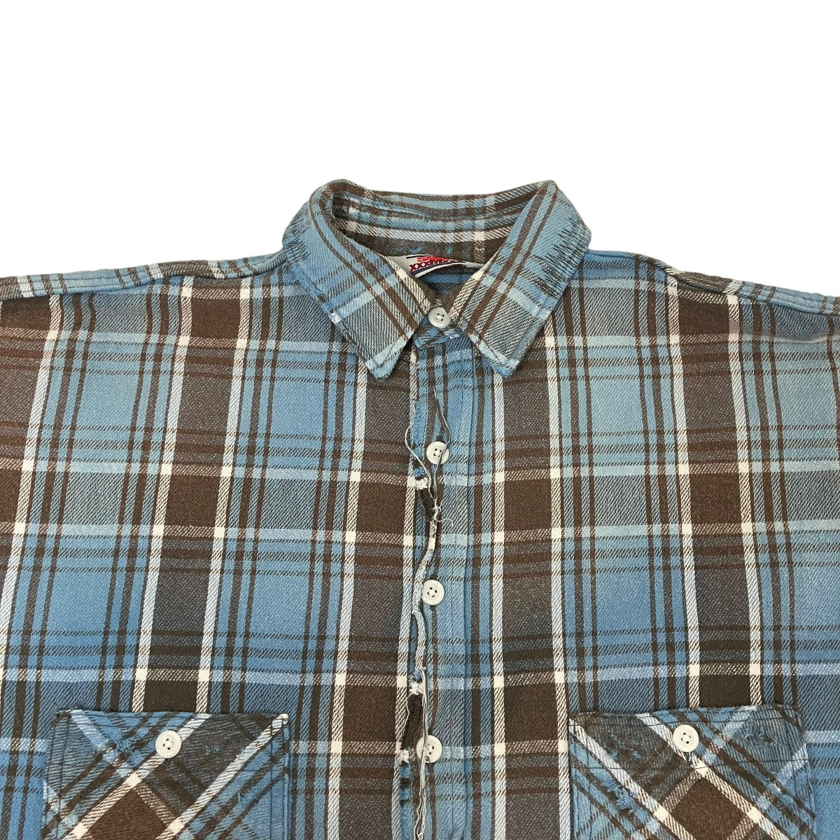 SAINT MICHAEL FRANNEL SHIRTシャツSM-YS1-0000-024 古着・中古-3枚目のアイテム画像