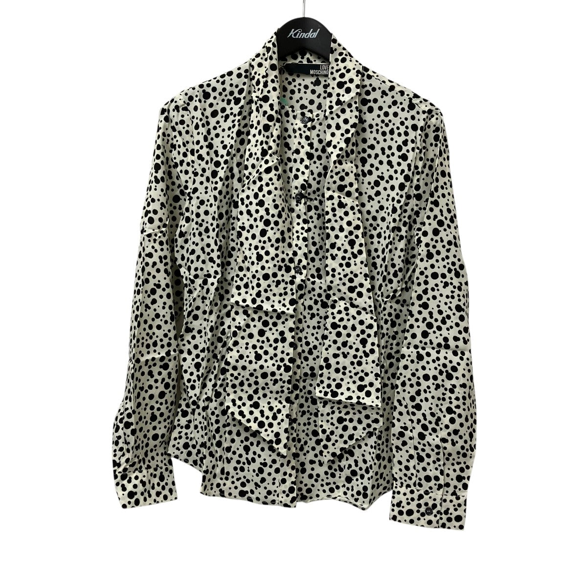 LOVE MOSCHINO ボウタイブラウスWC904 00 古着・中古-1枚目のアイテム画像