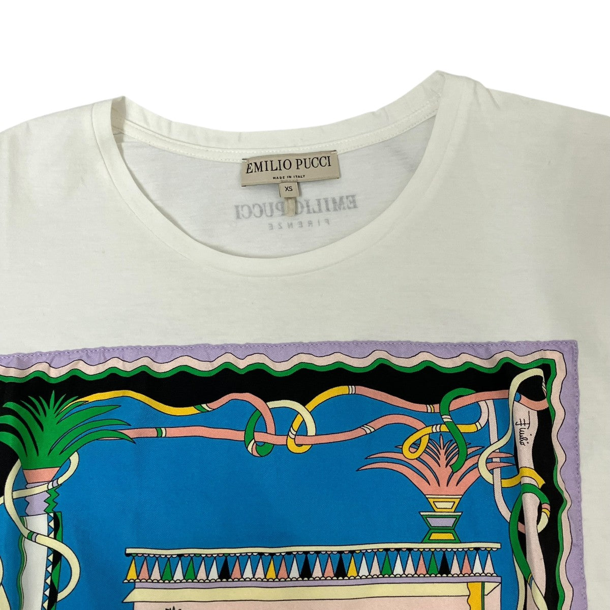 Emilio Pucci(エミリオプッチ) Tシャツ9HJP20 9HJP20 ホワイト サイズ