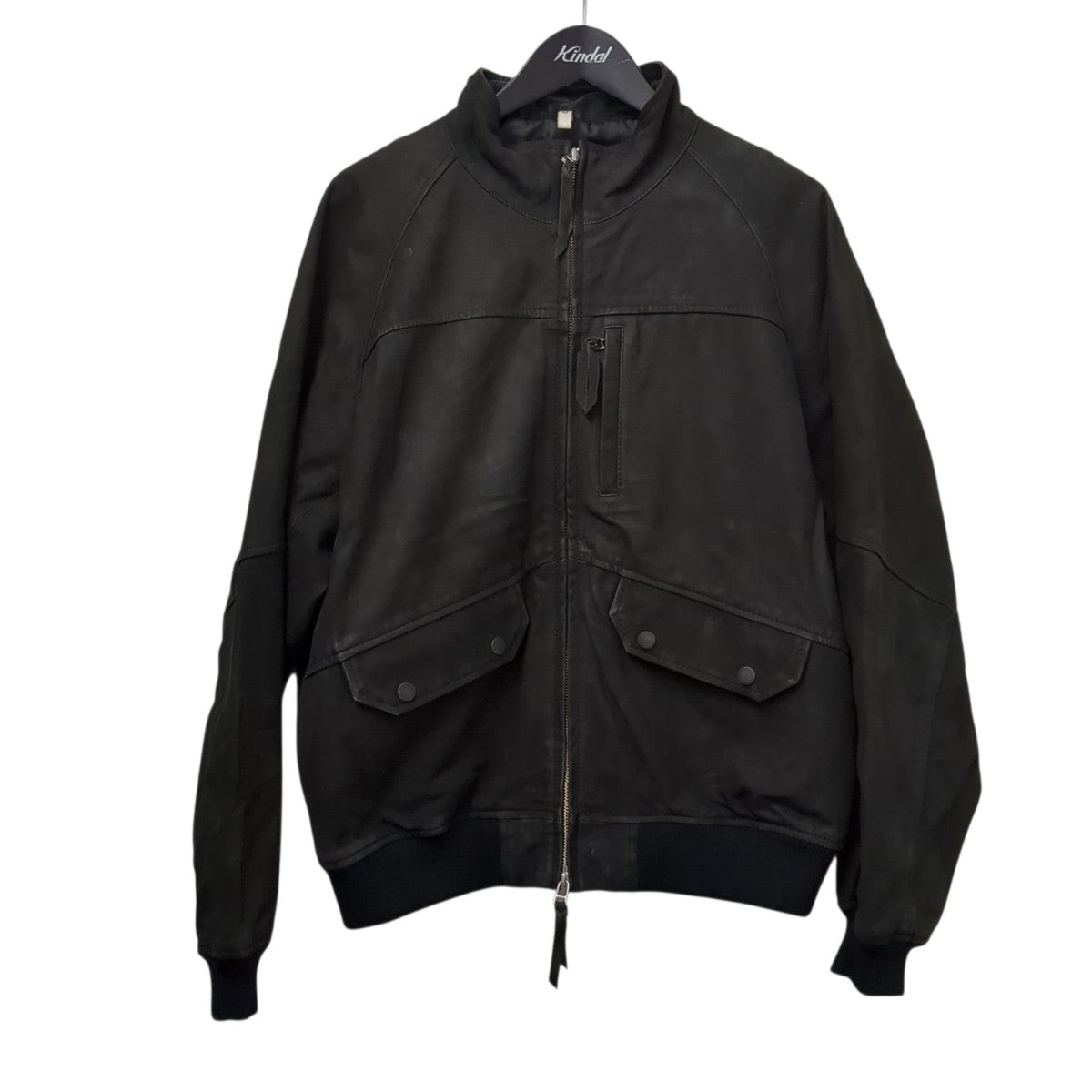 HIGH NECK BLOUSON COW LEATHERレザージャケットSH-68-C-NUBCK-4