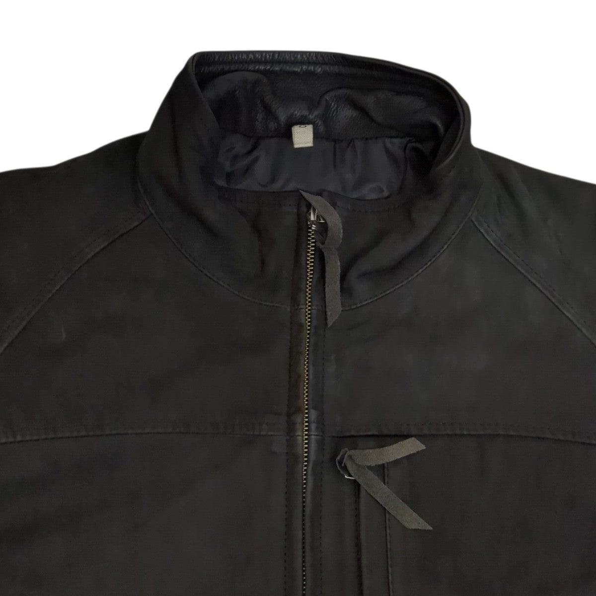 HIGH NECK BLOUSON COW LEATHERレザージャケットSH-68-C-NUBCK-4
