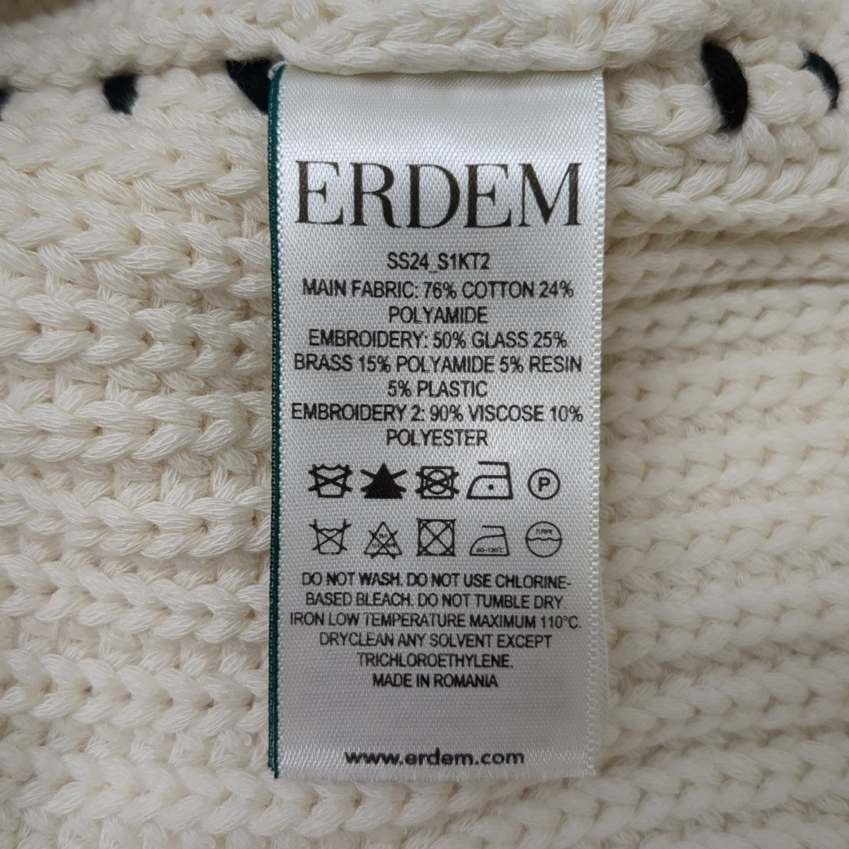 ERDEM カーディガンSS24-S1KT2 古着・中古-7枚目のアイテム画像