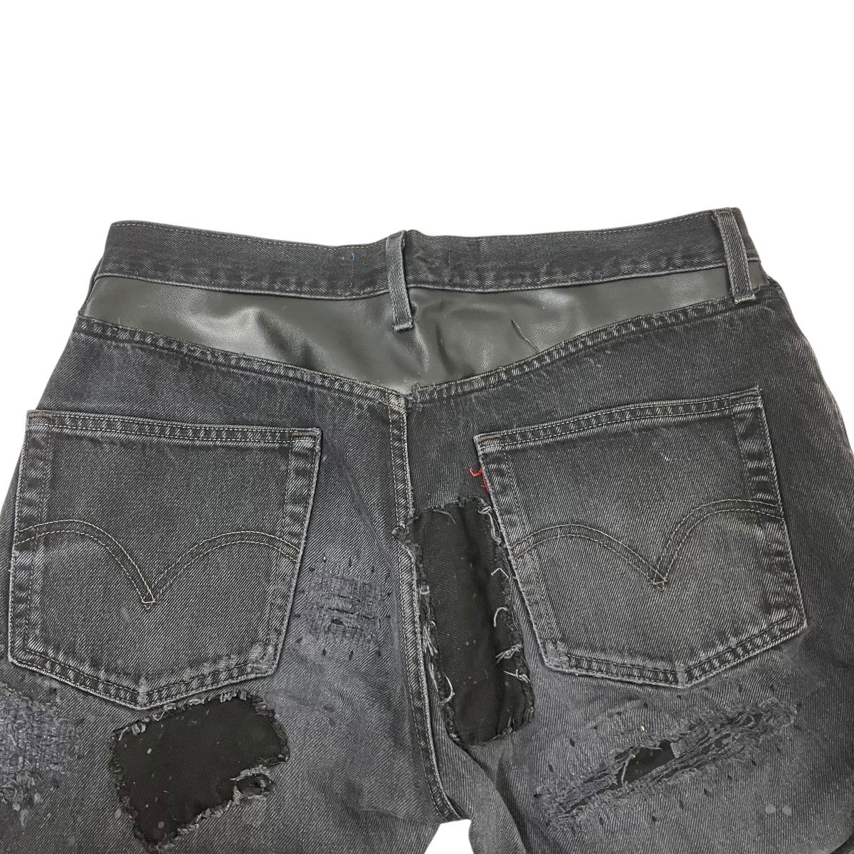 INNOCENCE NYC LEATHER PATCH DENIM PANTSデニムパンツINLPDM01 古着・中古-5枚目のアイテム画像