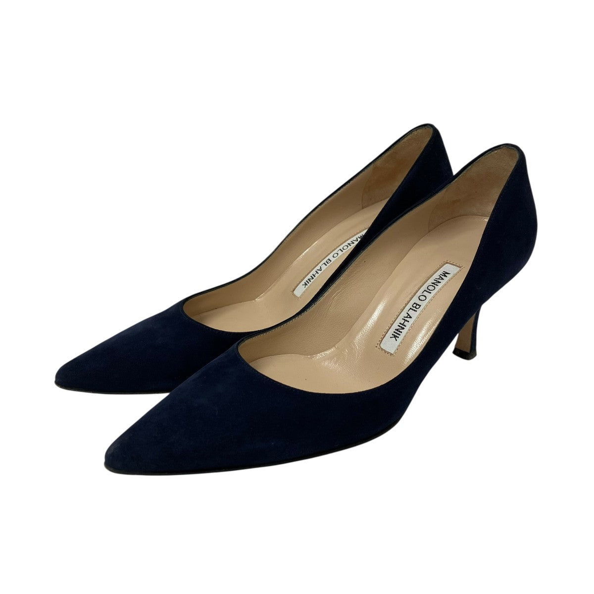 Manolo Blahnik VARENNAスウェードヒールパンプス9XX-0642-0020 古着・中古-1枚目のアイテム画像