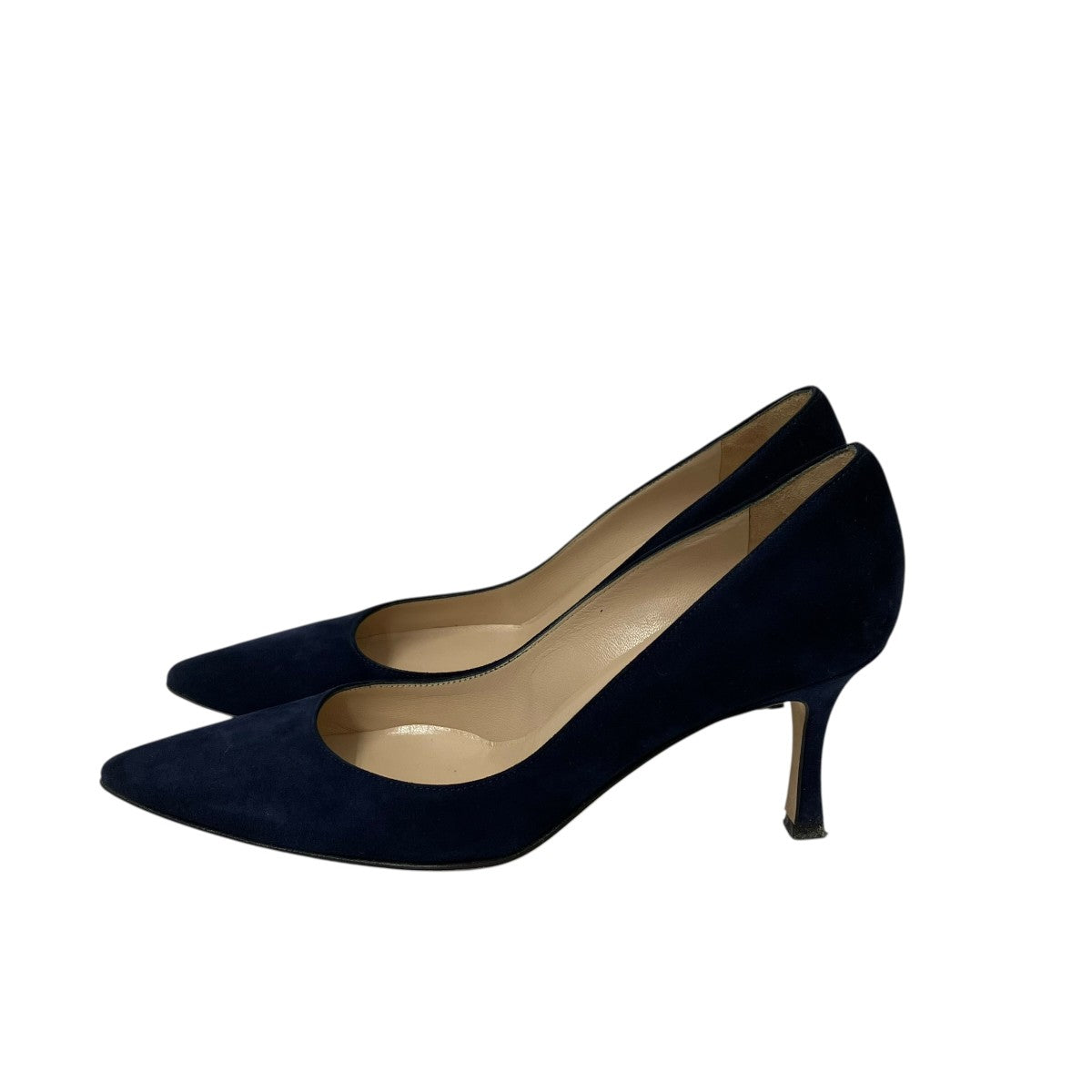 Manolo Blahnik VARENNAスウェードヒールパンプス9XX-0642-0020 古着・中古-2枚目のアイテム画像
