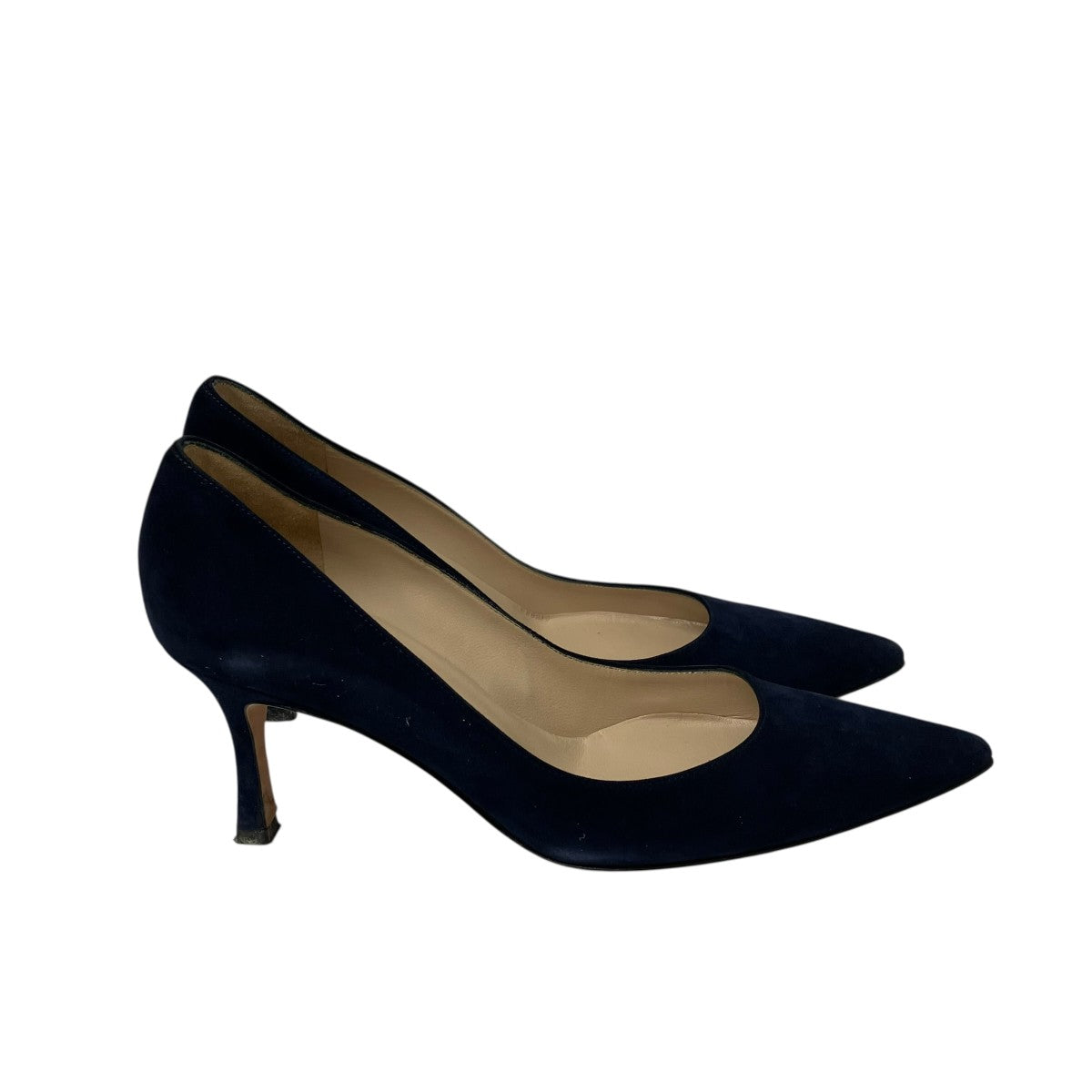 Manolo Blahnik VARENNAスウェードヒールパンプス9XX-0642-0020 古着・中古-4枚目のアイテム画像