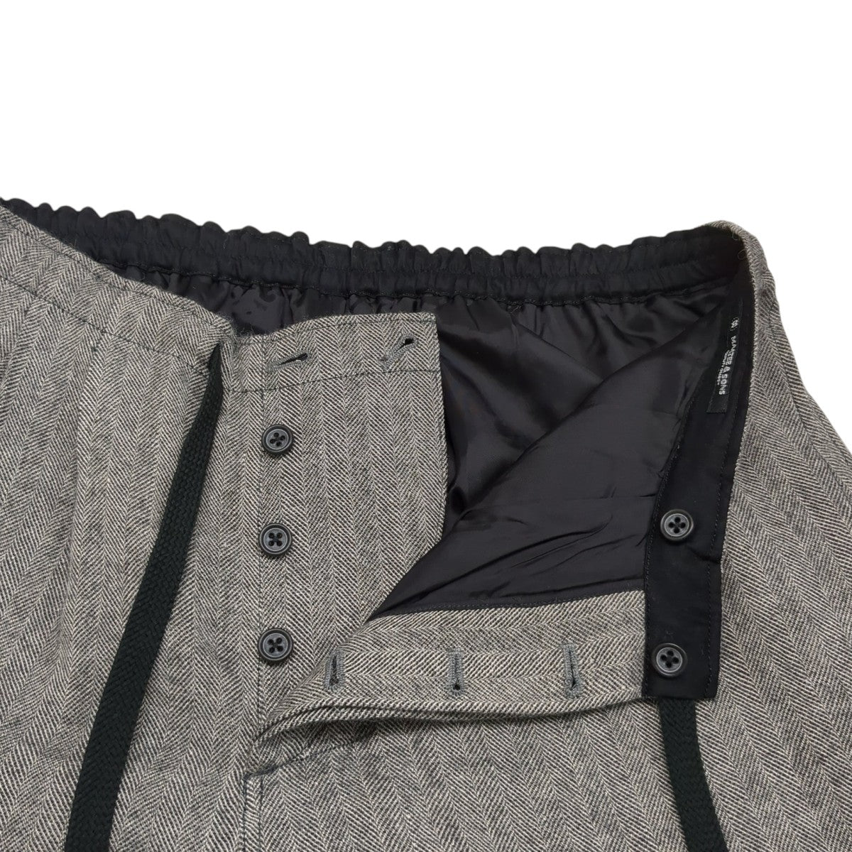 EASY PANTS LINEN ALPACA HERRINGBONEパンツMT4303-0209A